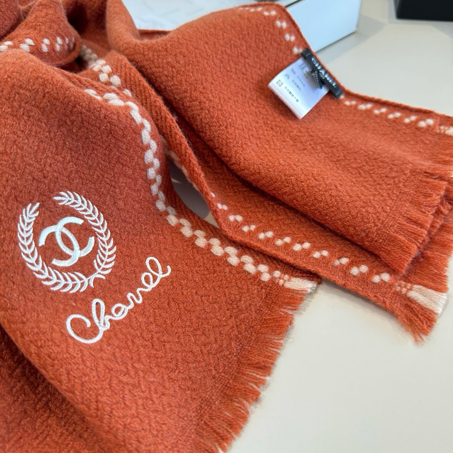 Black and Orange Scarf