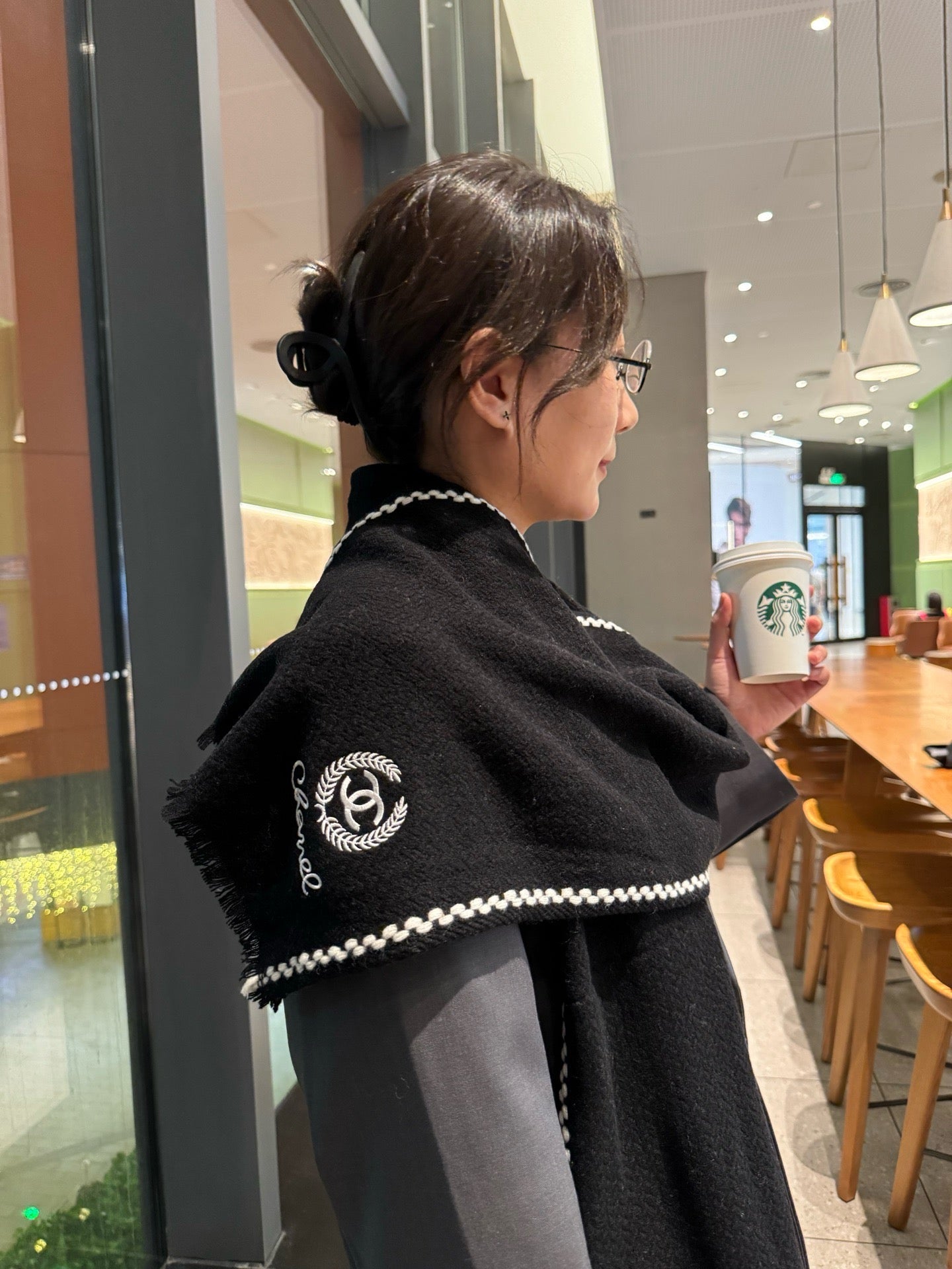 Black and Orange Scarf