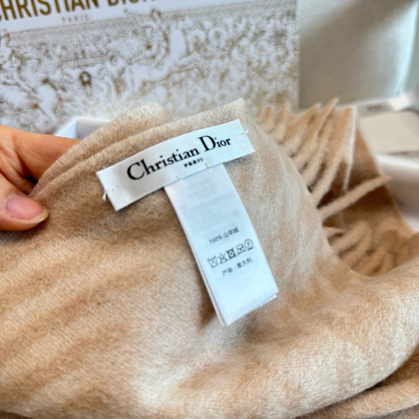 Brown and Rose Scarf