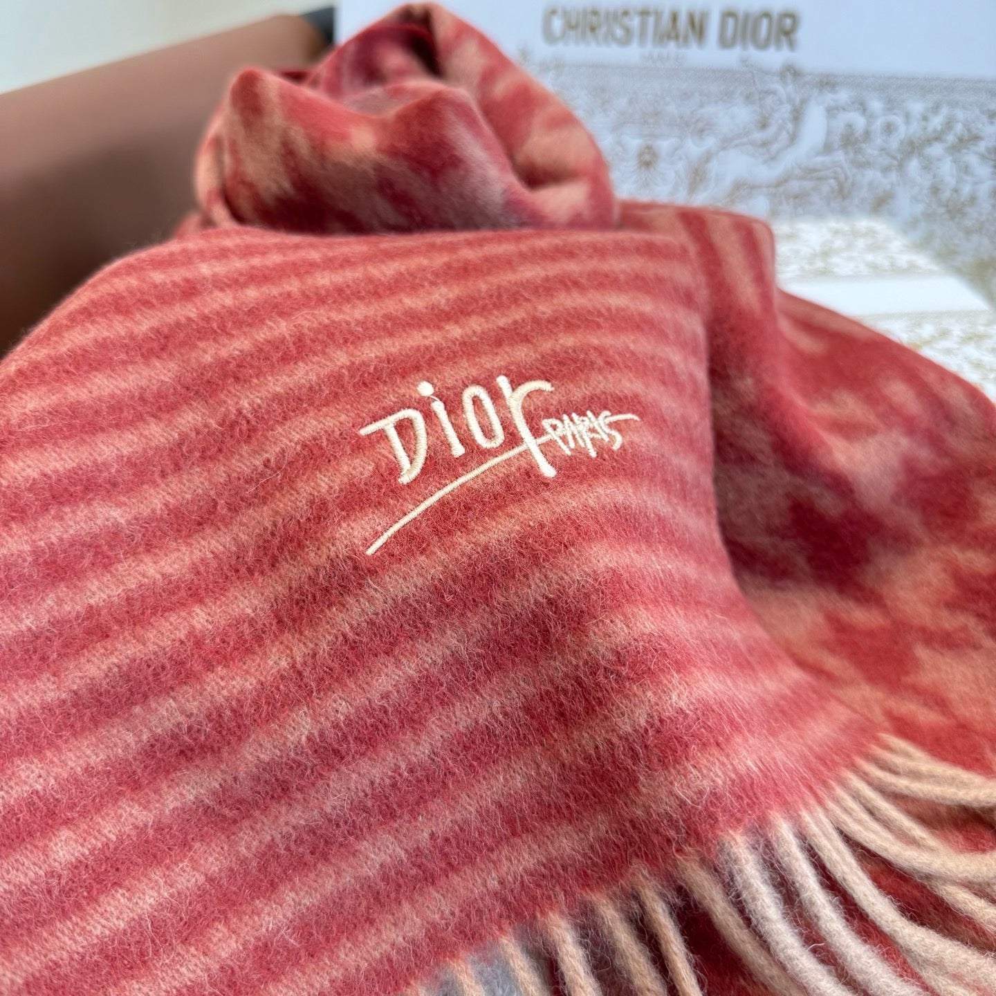 Brown and Rose Scarf