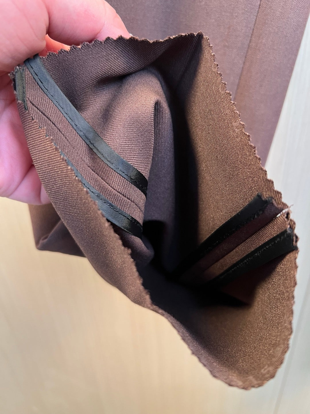 Brown Jacket and Pant Suit