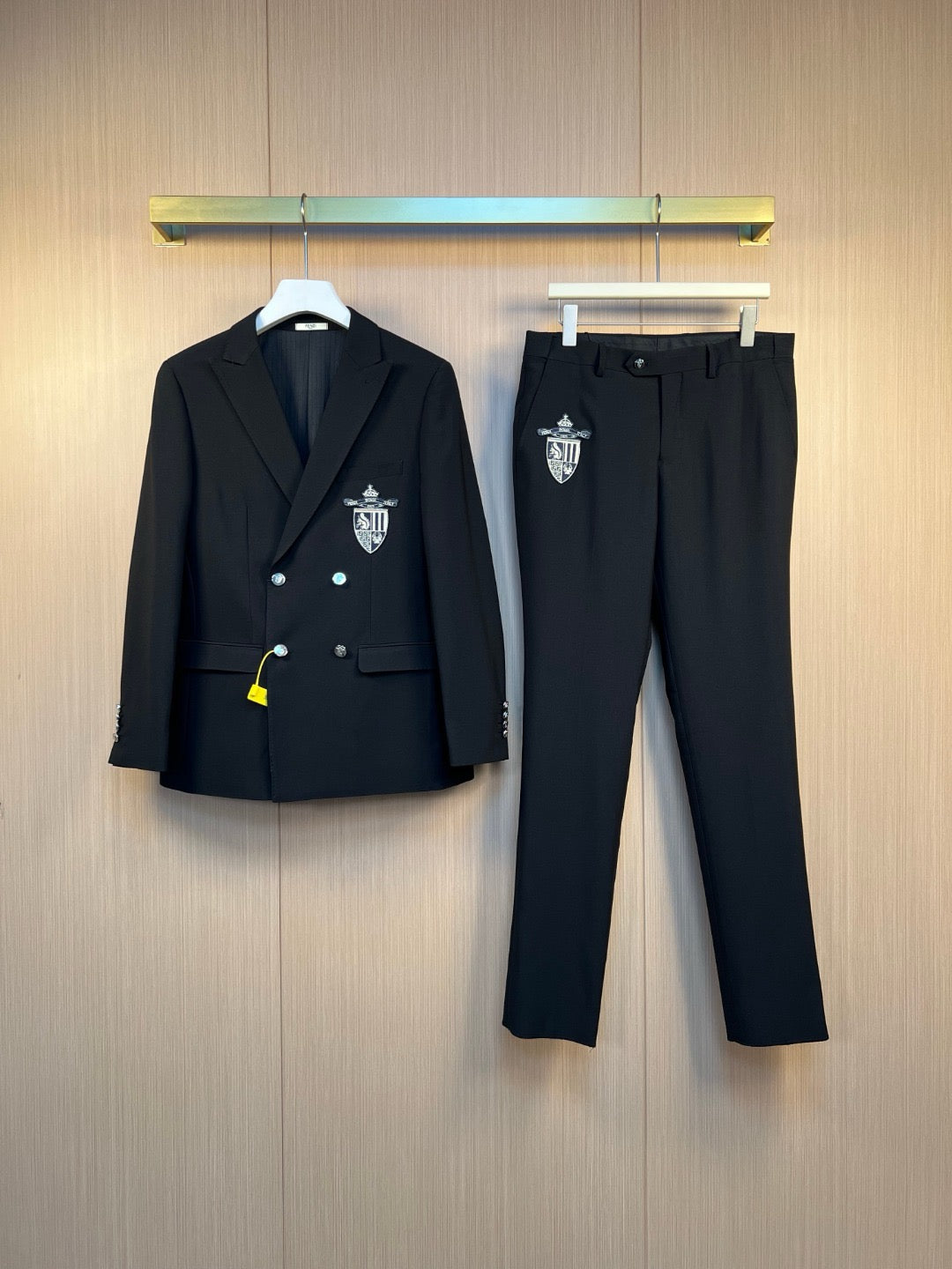 Black Jacket and Pant Suit