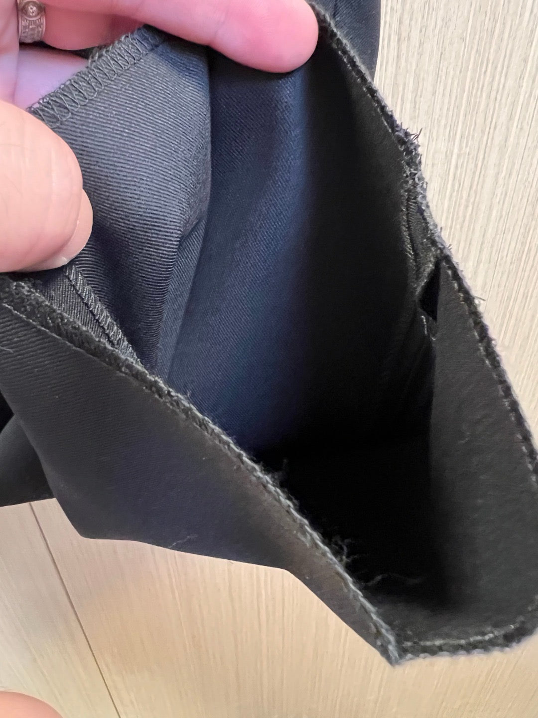 Black Jacket and Pant Suit