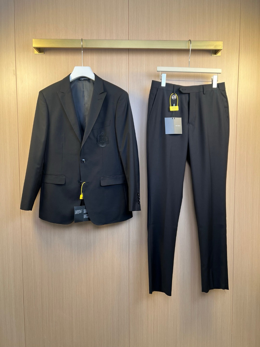 Black Jacket and Pant Suit