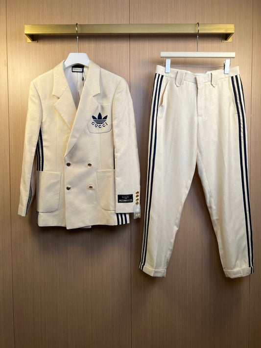 White Jacket and Pant Suit