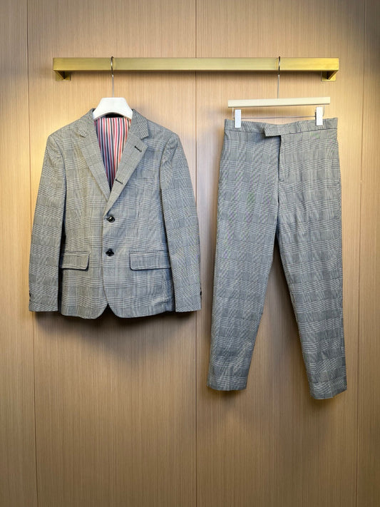 Grey Jacket and Pant Suit