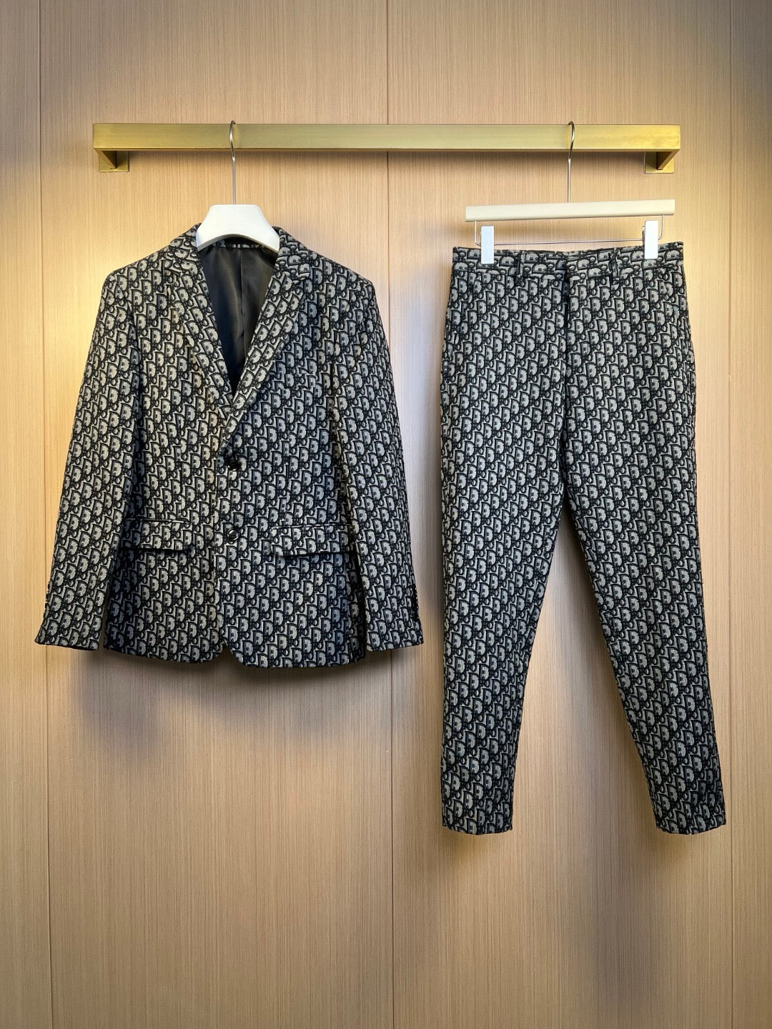 Black Jacket and Pant Suit