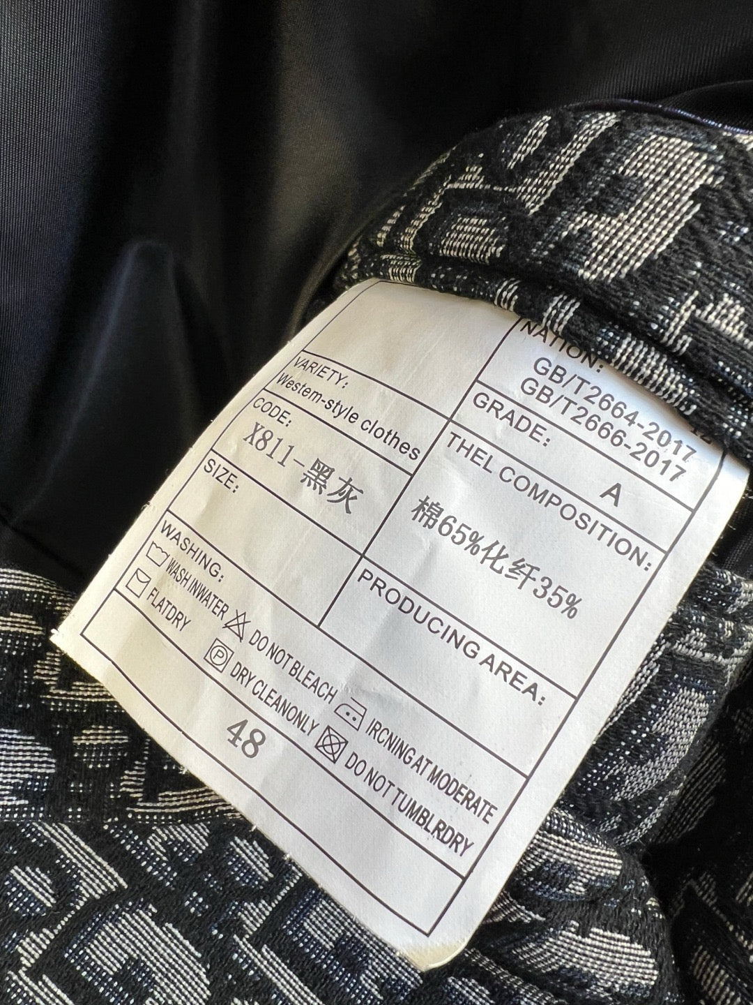 Black Jacket and Pant Suit