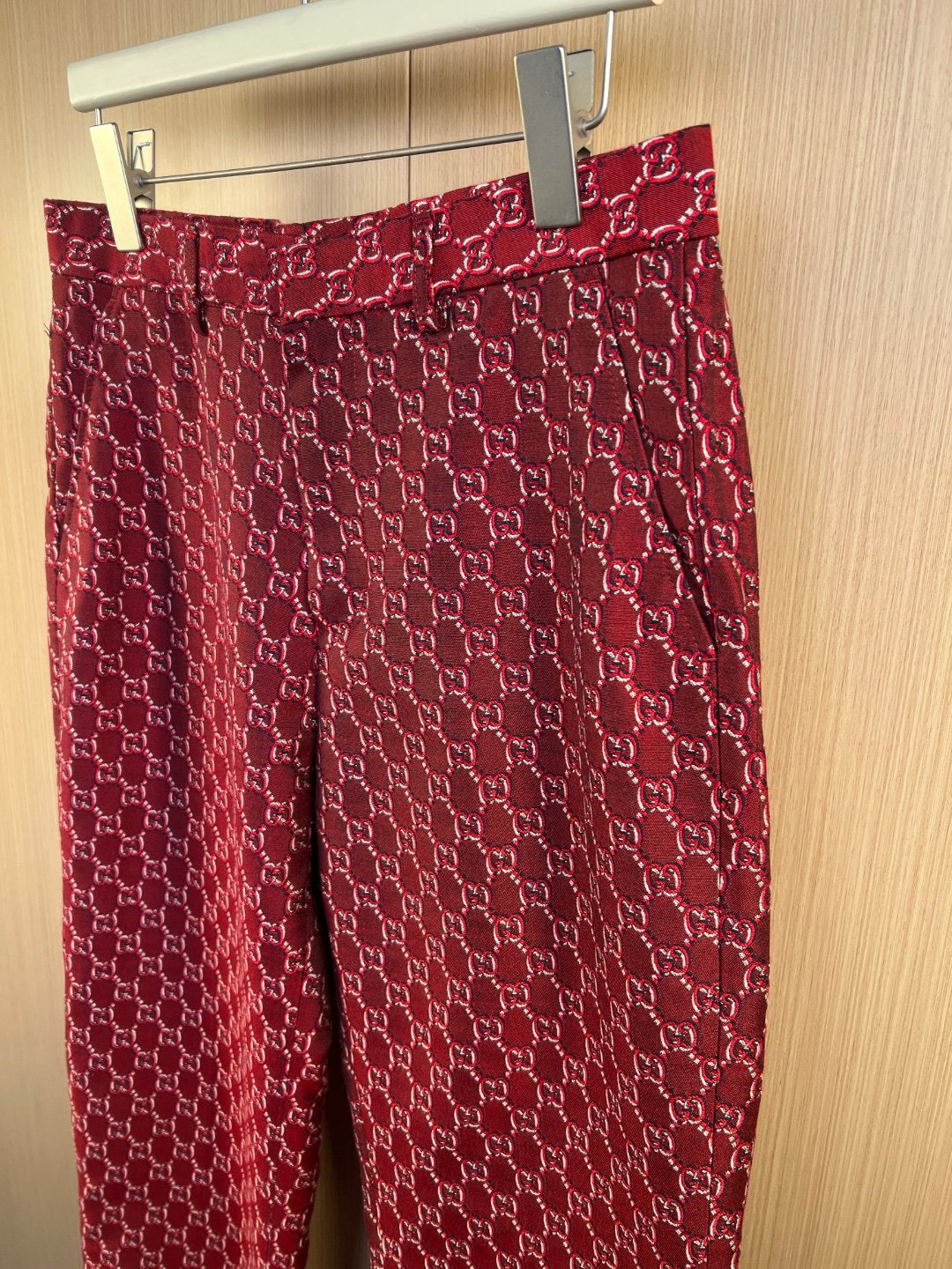 Red Jacket and Pant Suit