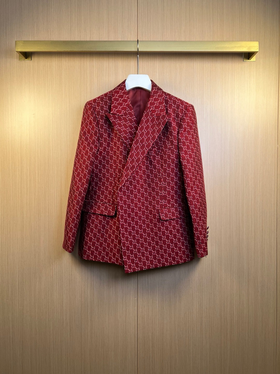 Red Jacket and Pant Suit