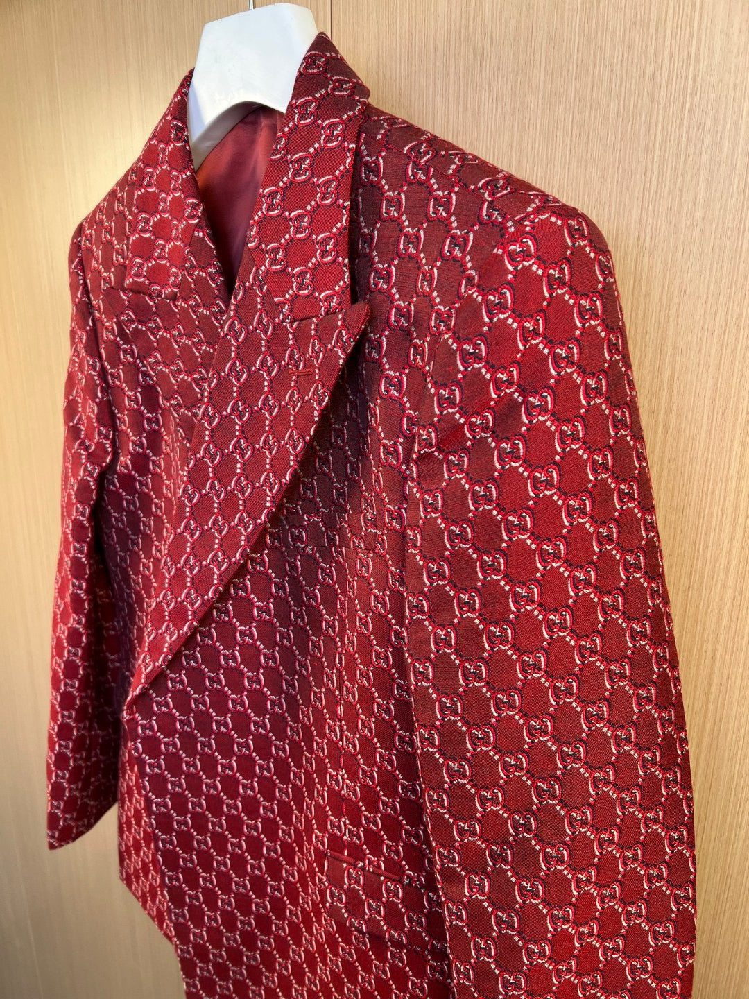 Red Jacket and Pant Suit