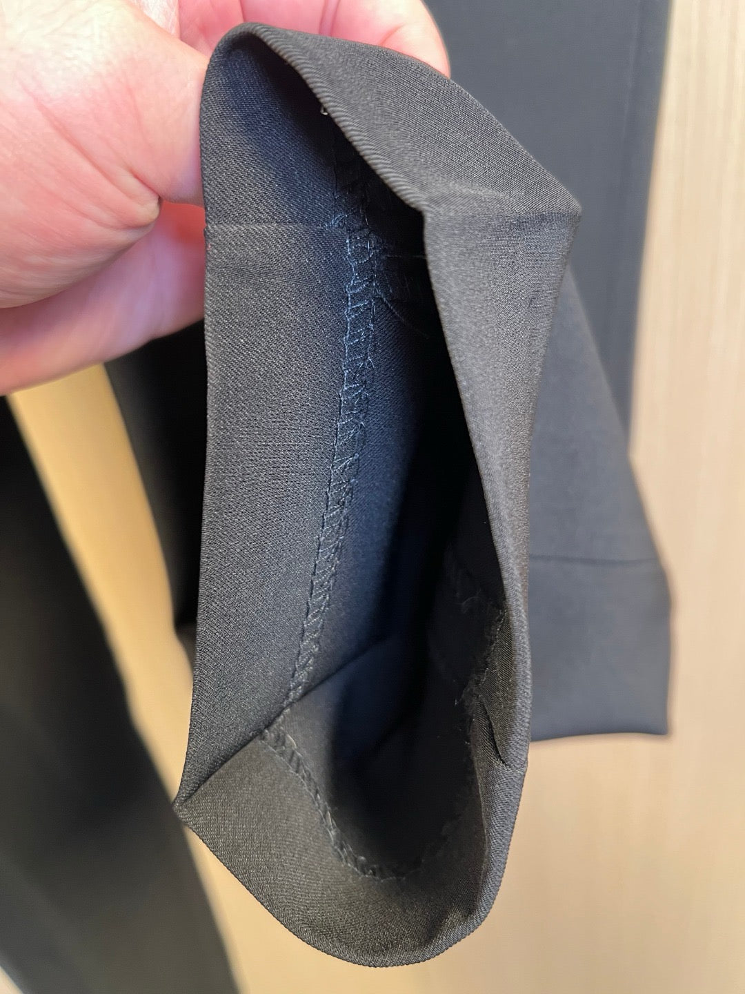 Black Jacket and Pant Suit