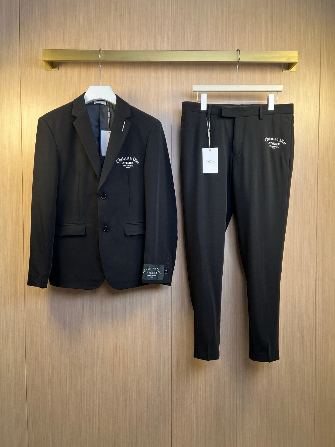 Black Jacket and Pant Suit