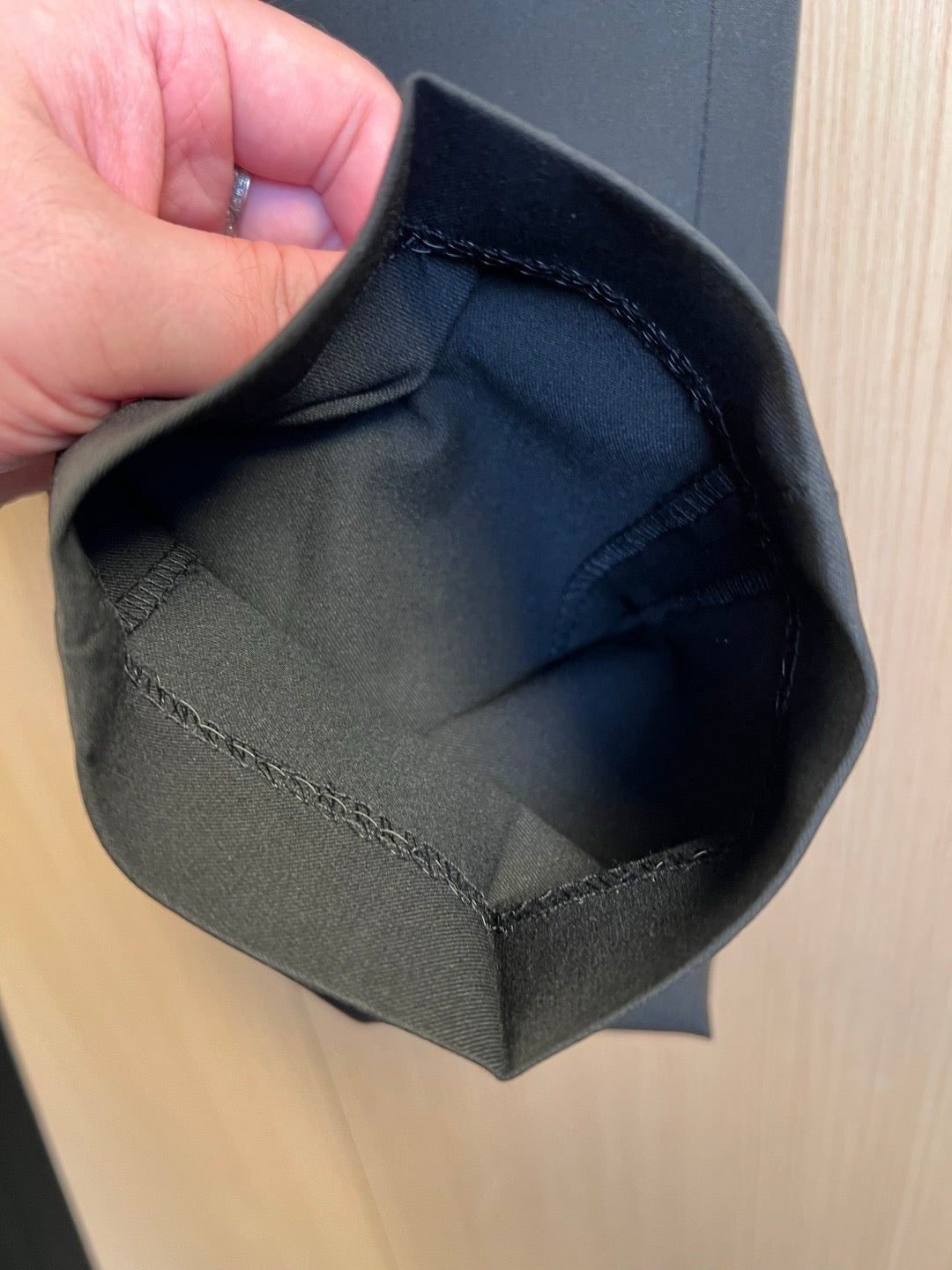 Black Jacket and Pant Suit