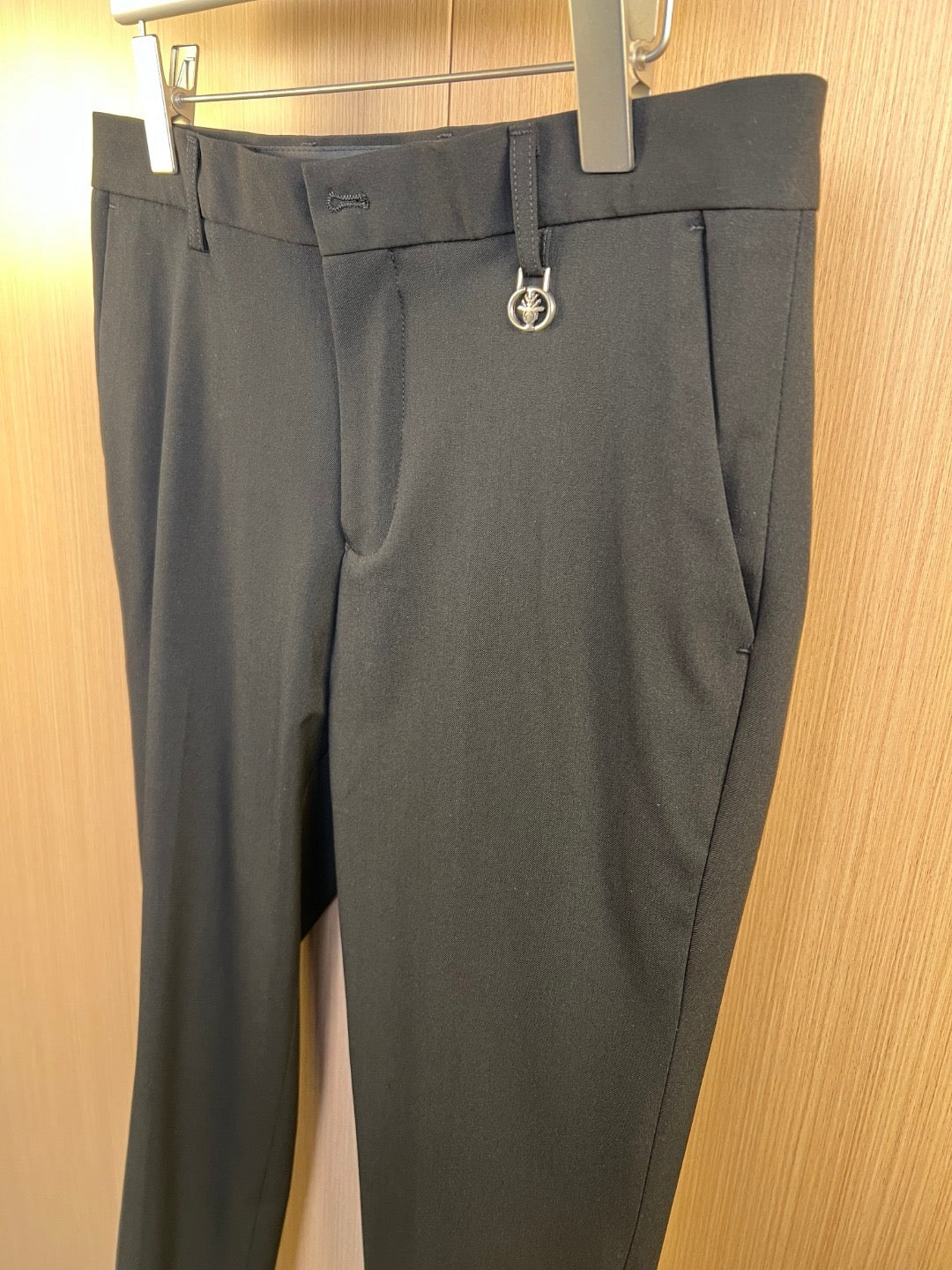 Black Jacket and Pant Suit