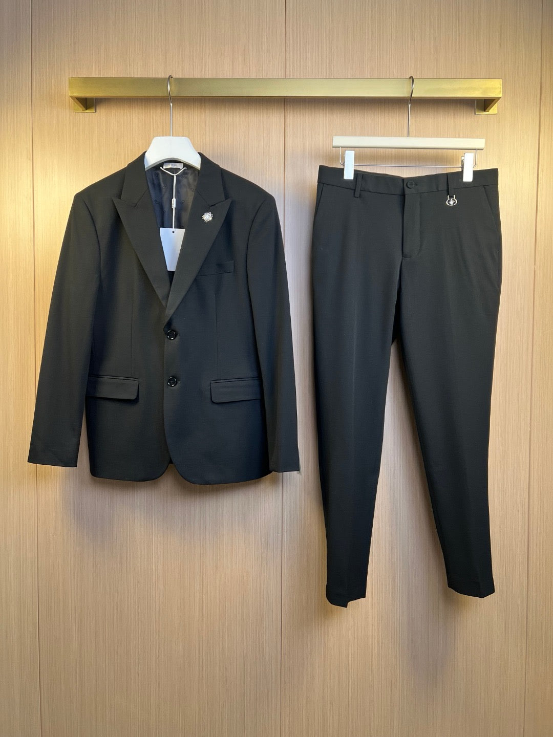 Black Jacket and Pant Suit