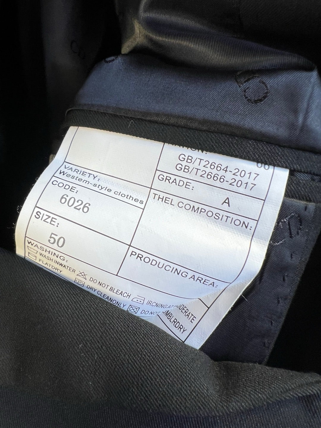 Black Jacket and Pant Suit