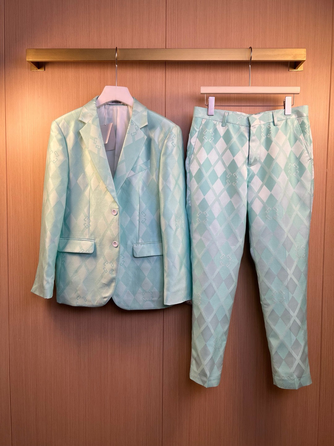Light Green Jacket and Pant Suit