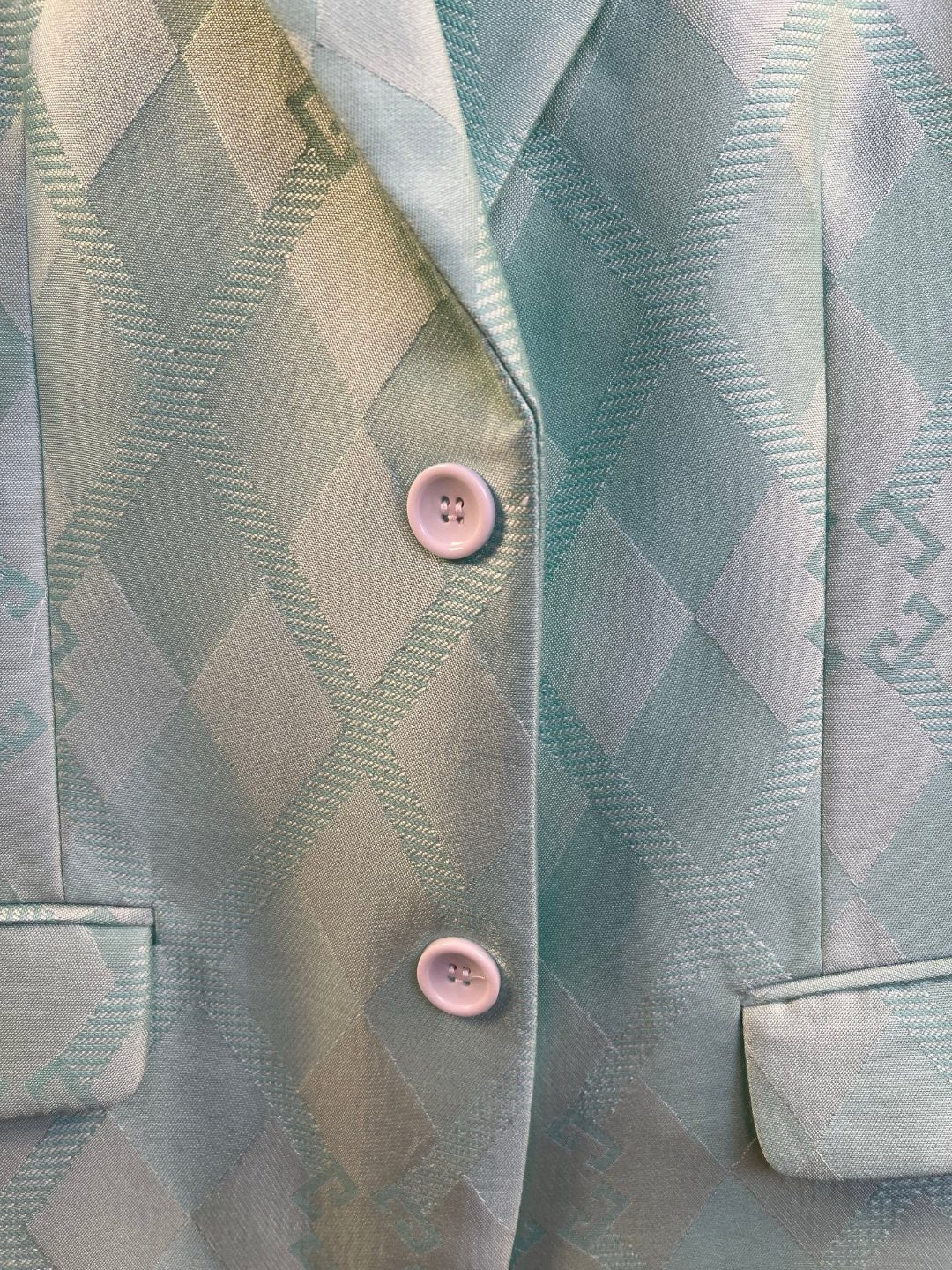 Light Green Jacket and Pant Suit