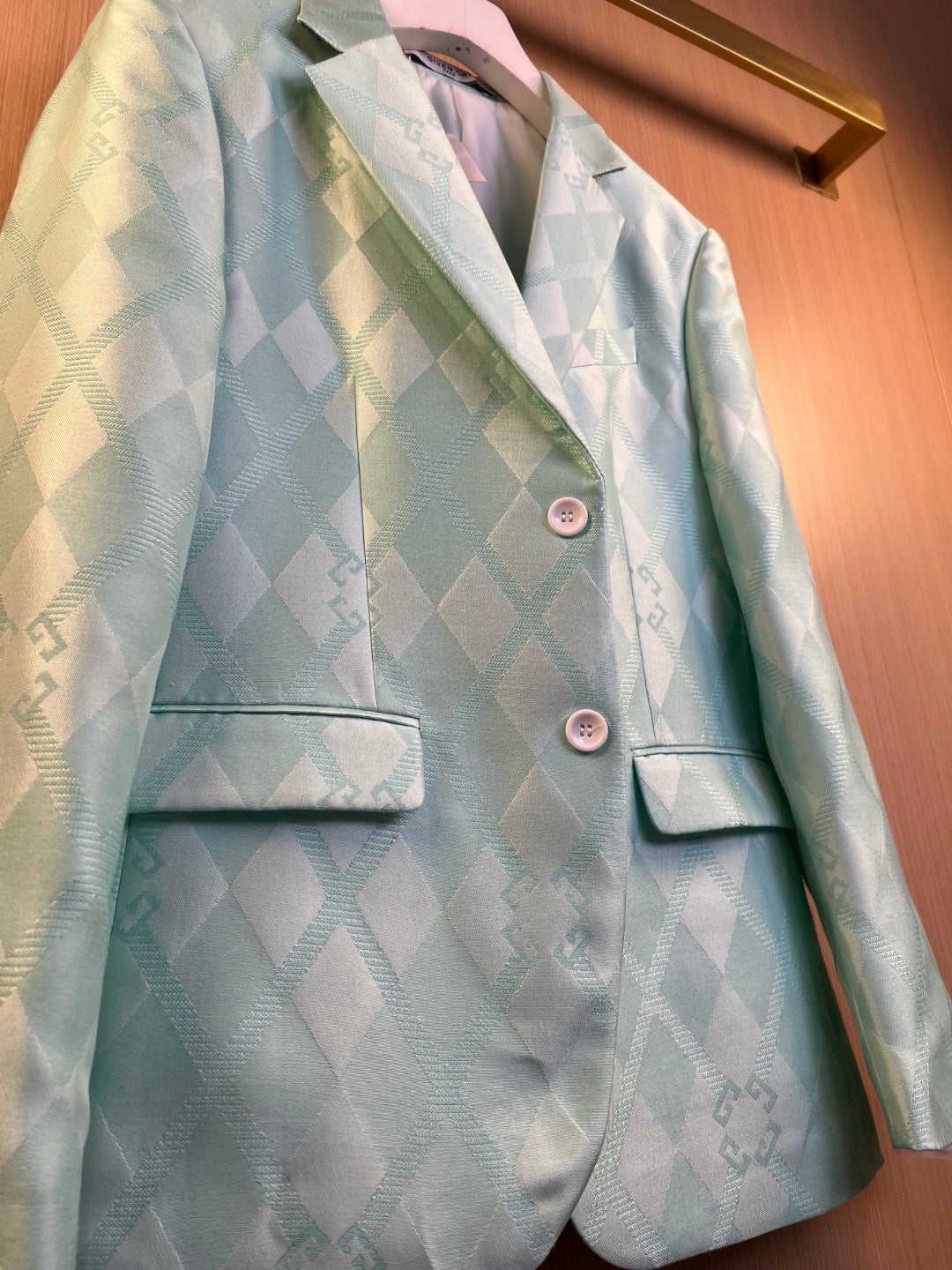 Light Green Jacket and Pant Suit