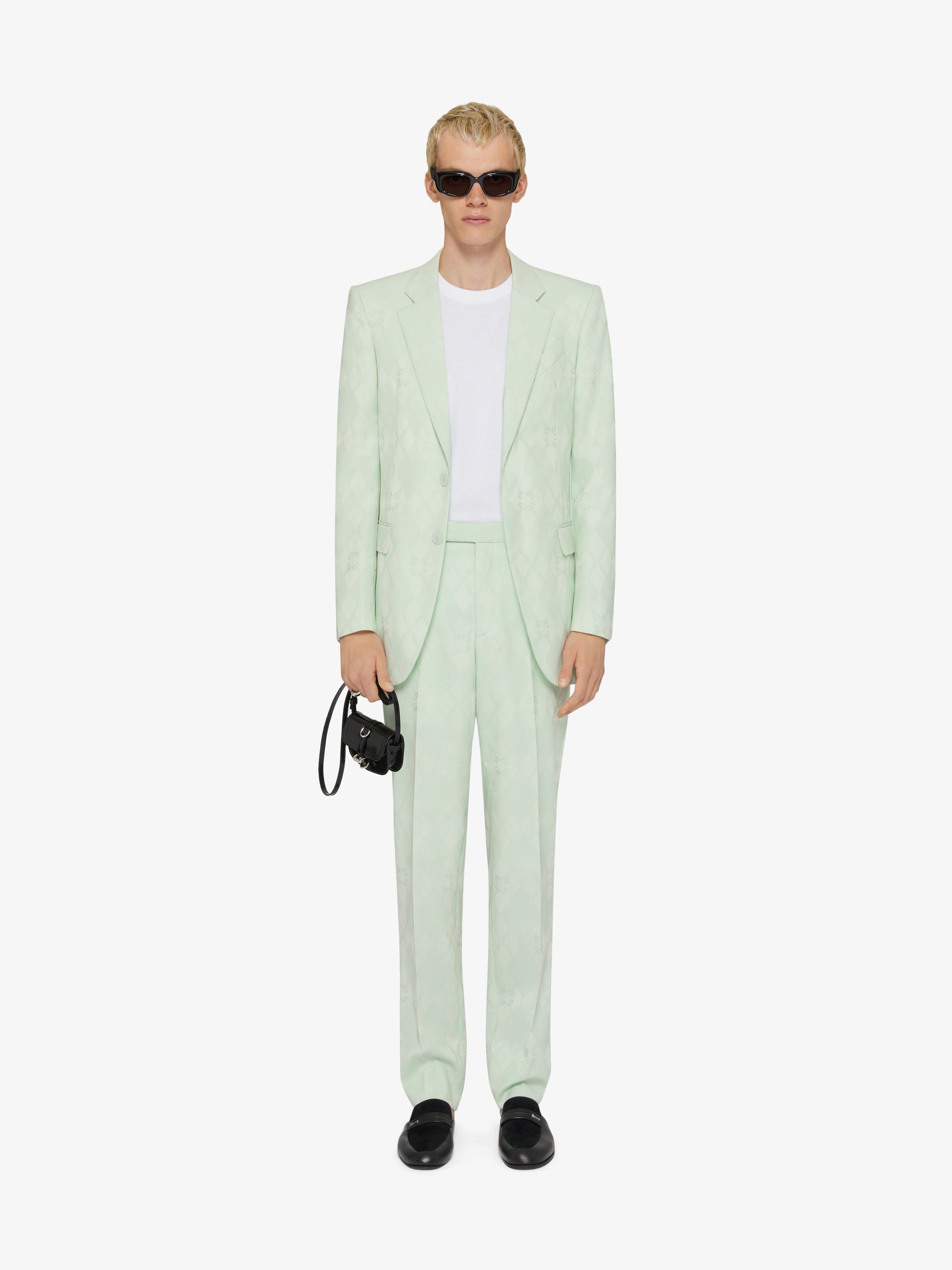 Light Green Jacket and Pant Suit