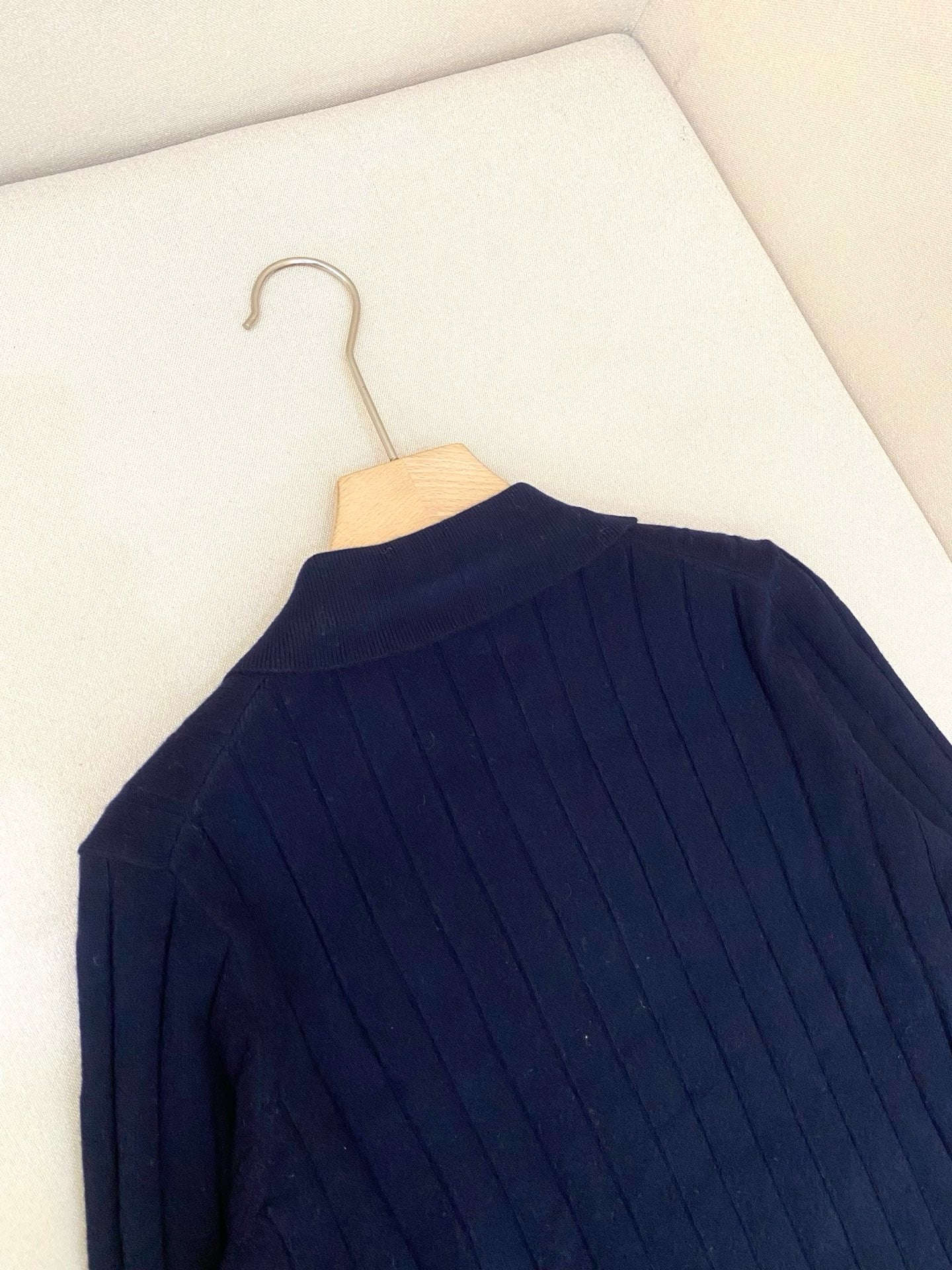 Dark Blue and Apricot Jersey