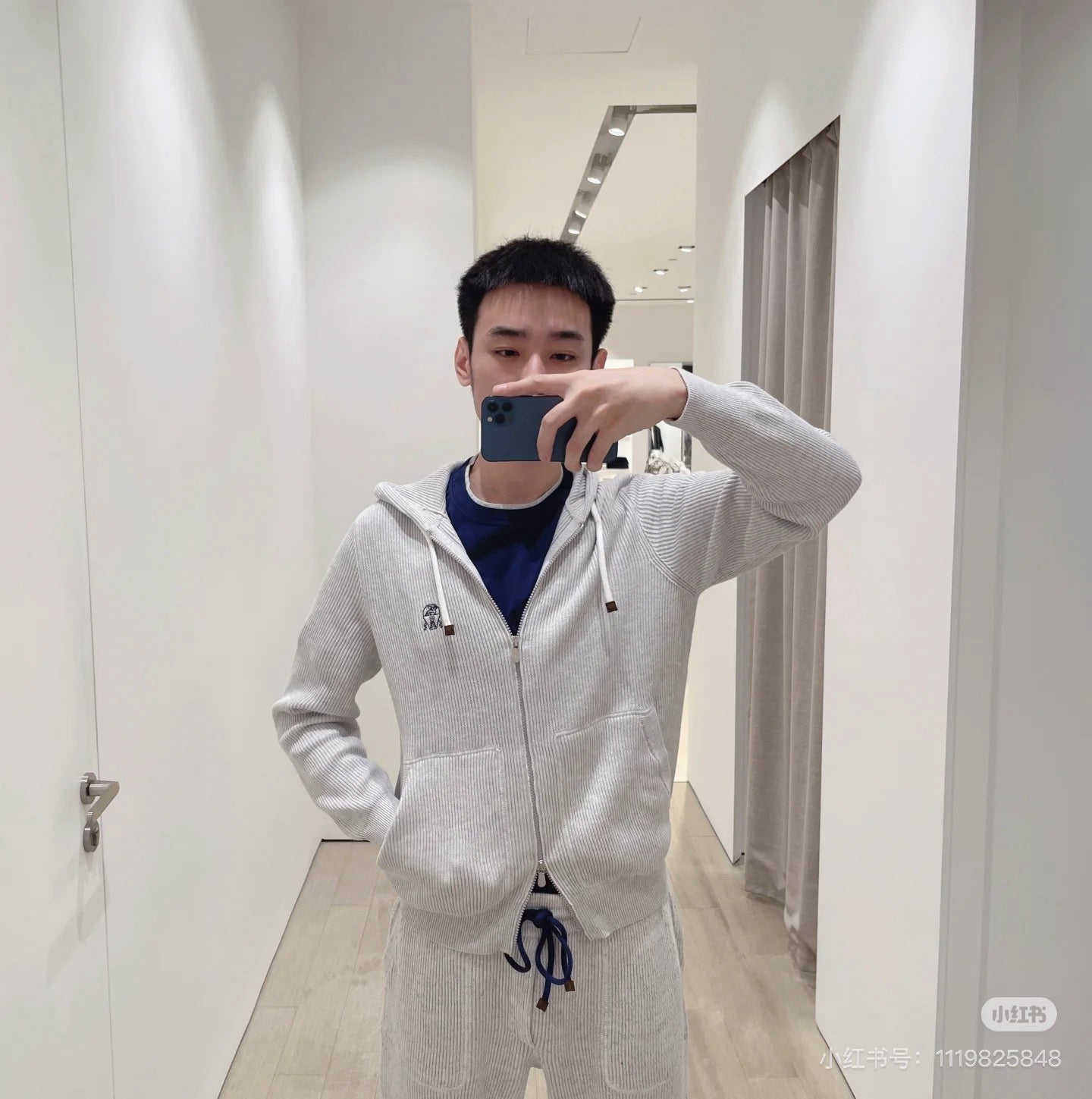 Apricot and Grey Jacket