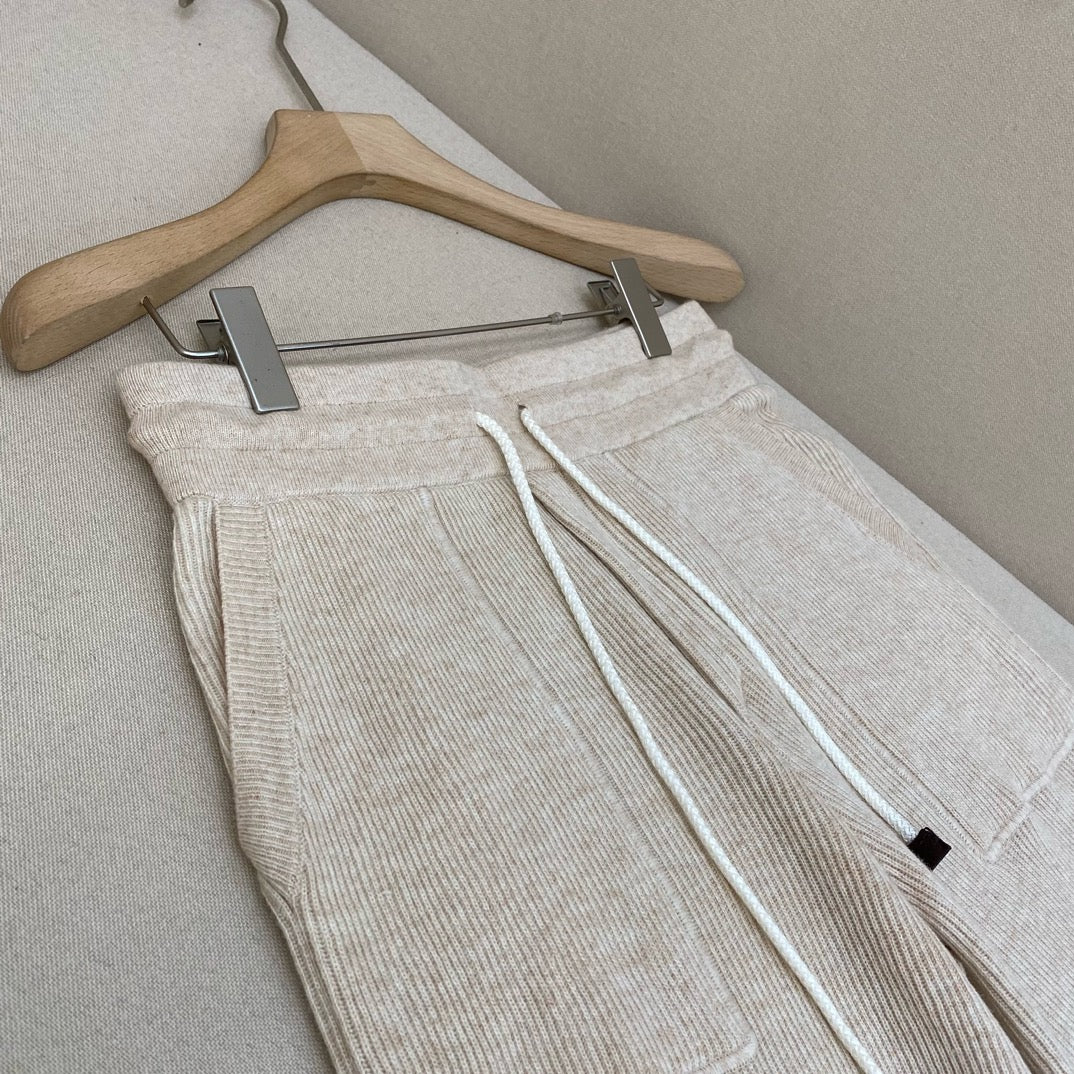 Apricot and Grey Pant