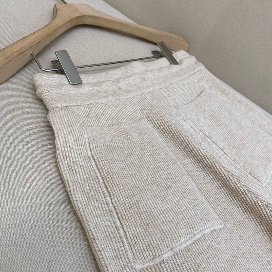 Apricot and Grey Pant