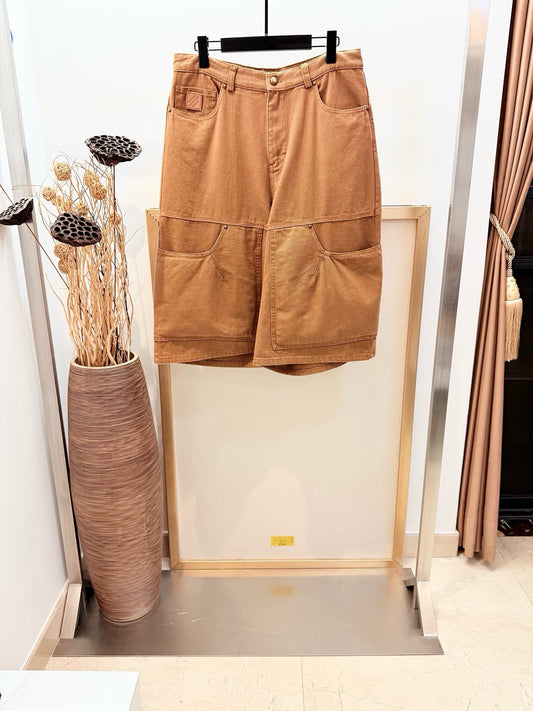 Camel and Black Short