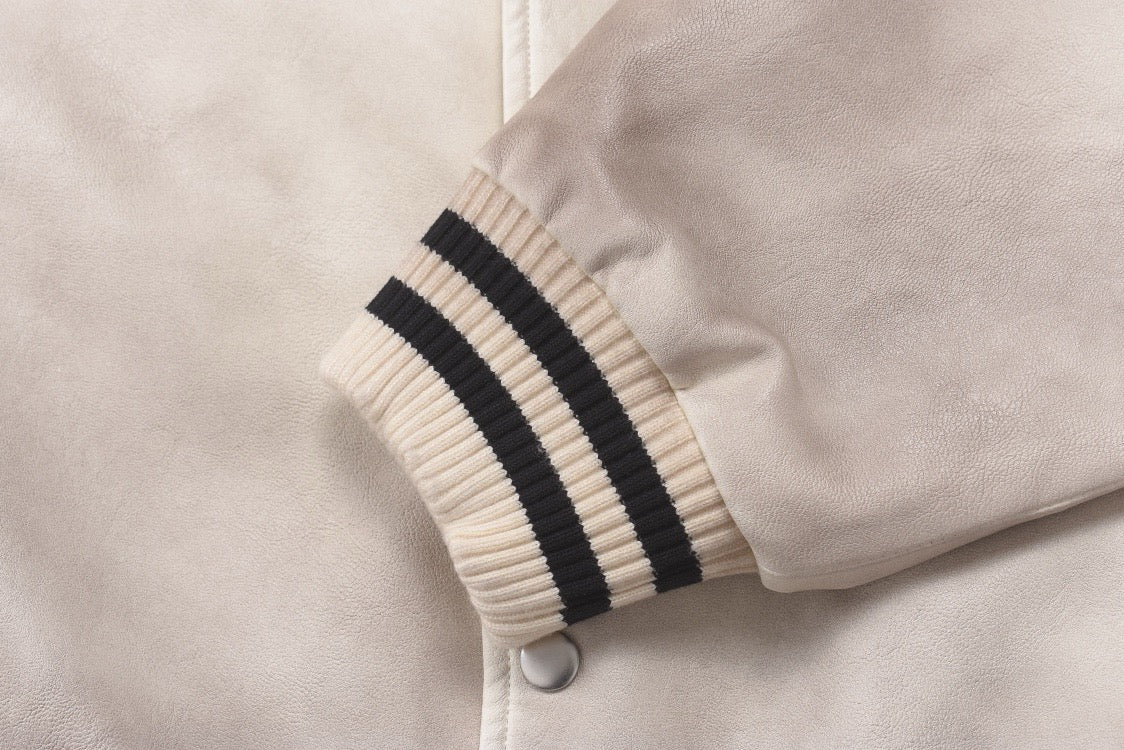 Black and Light Beige Jacket