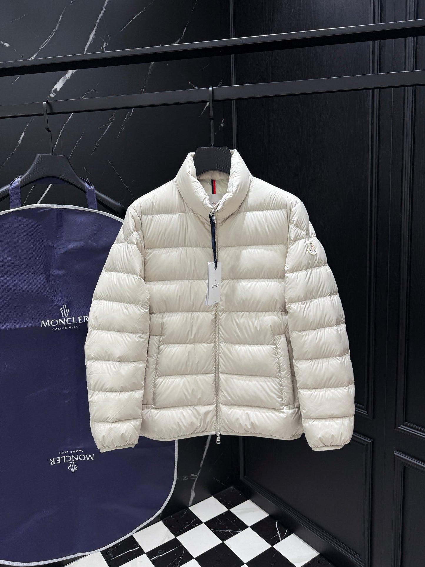 Black, white and Light yellow Jacket