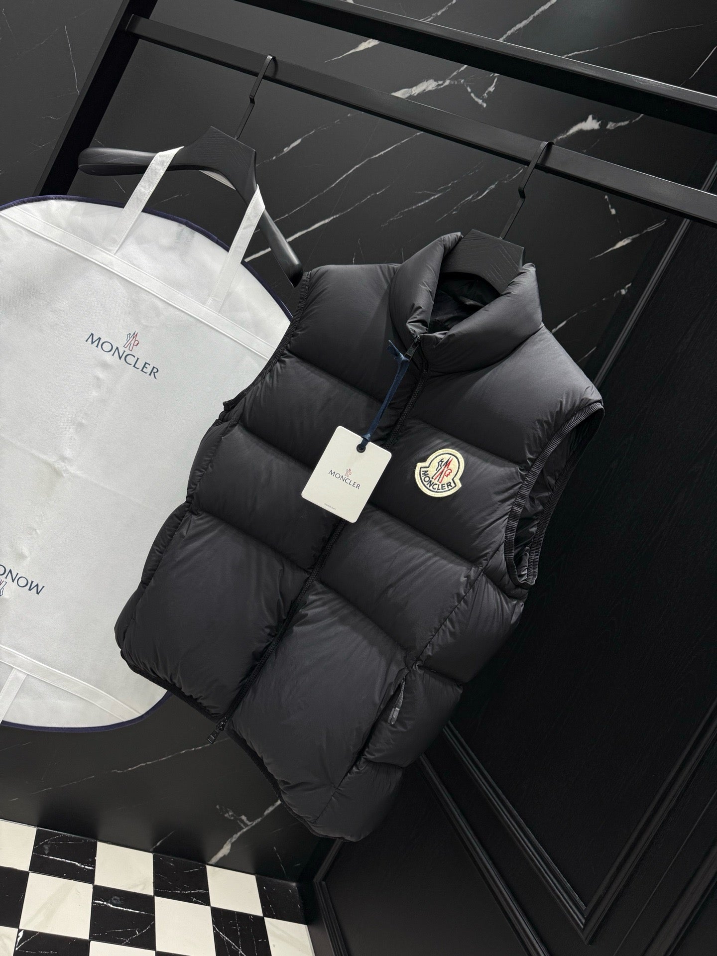 Black and White Vest