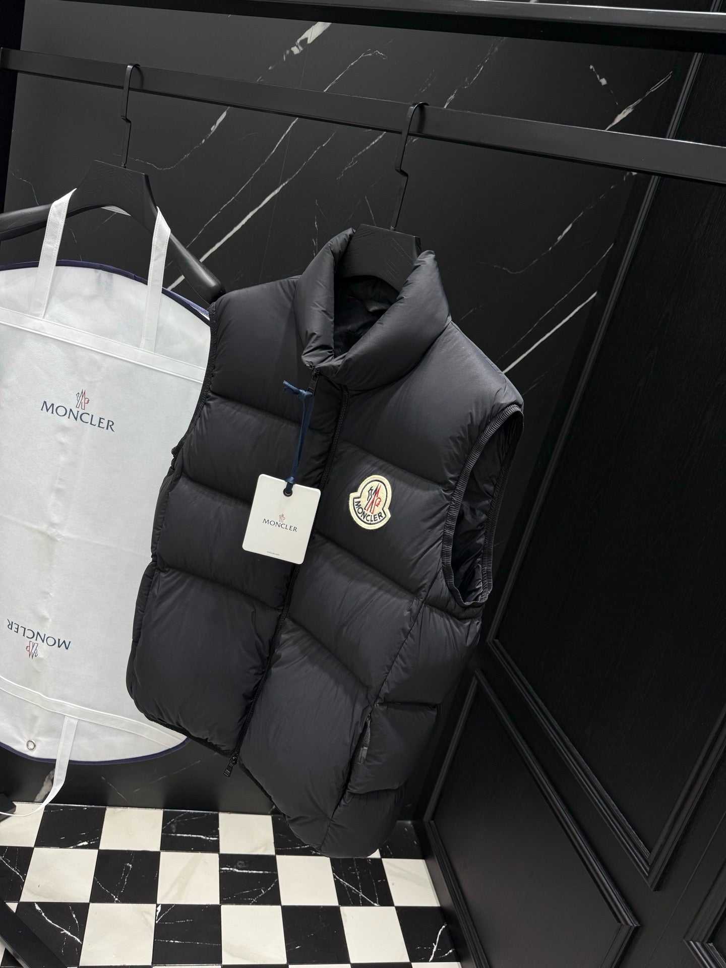 Black and White Vest