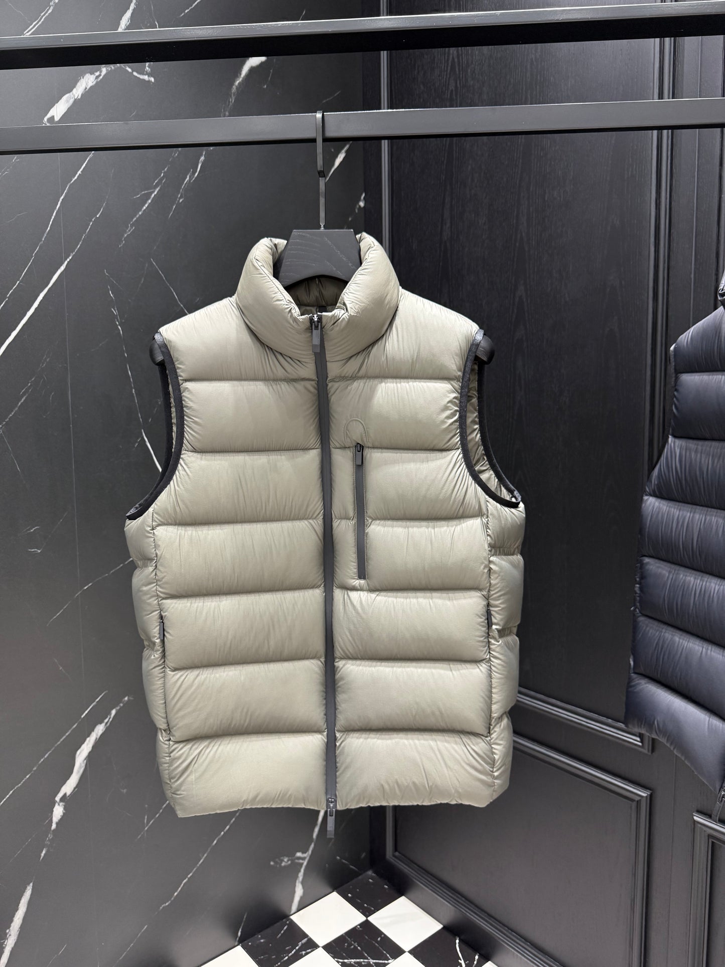 Light Green and Black Vest