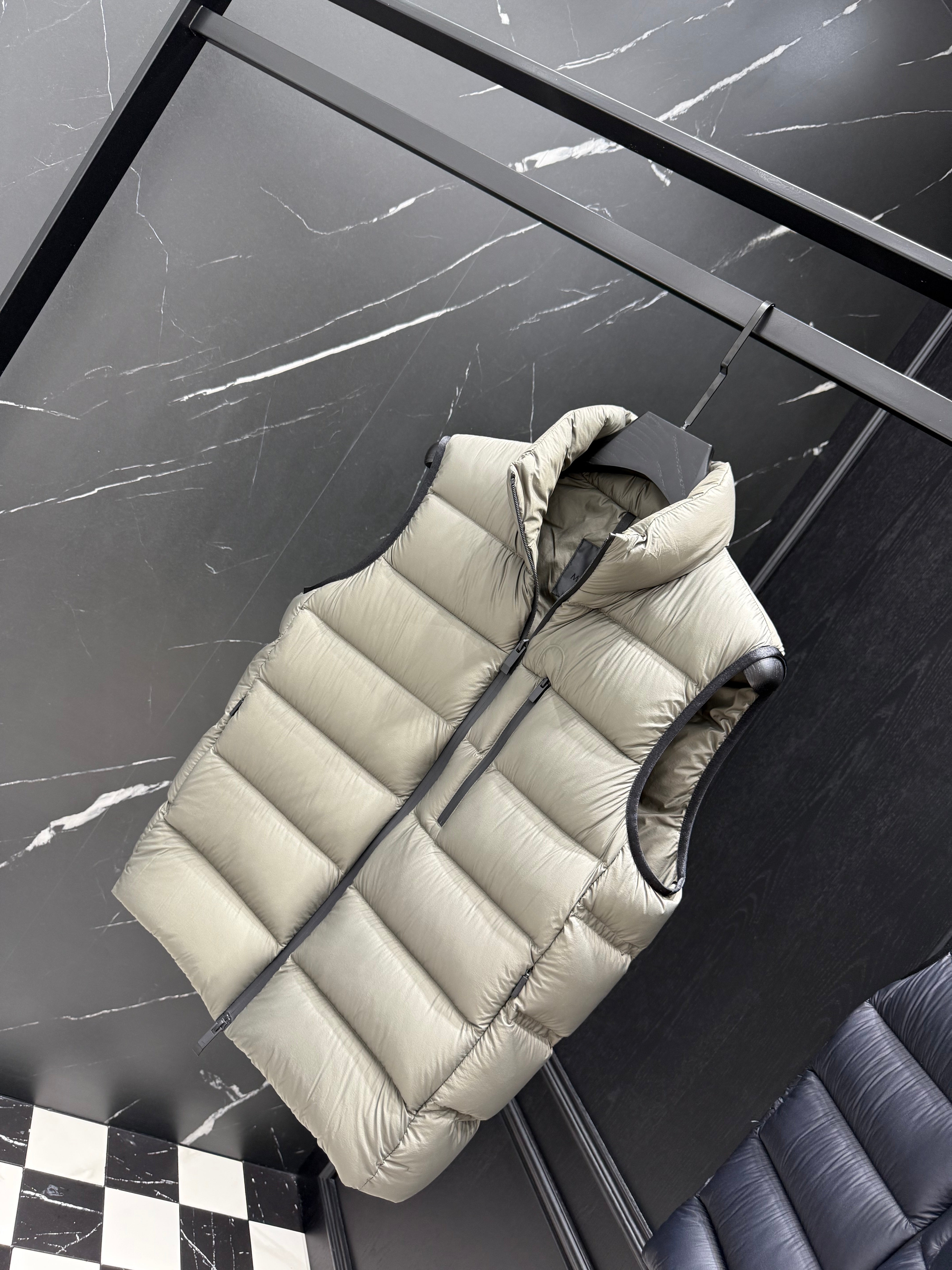 Light Green and Black Vest