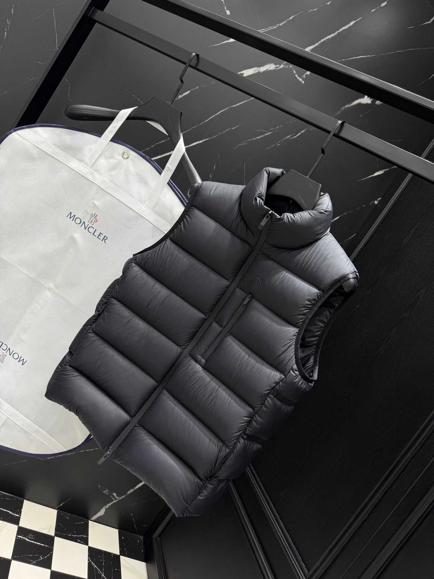 Light Green and Black Vest