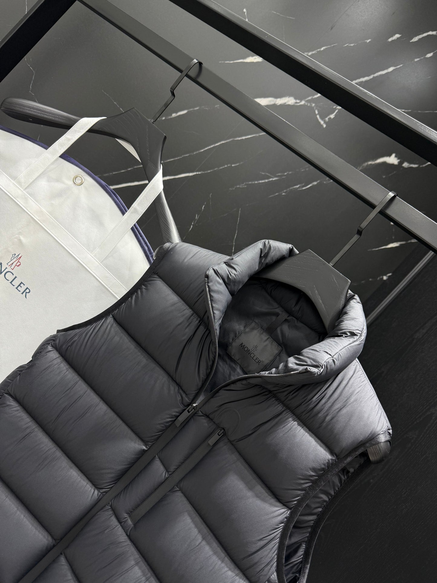 Light Green and Black Vest