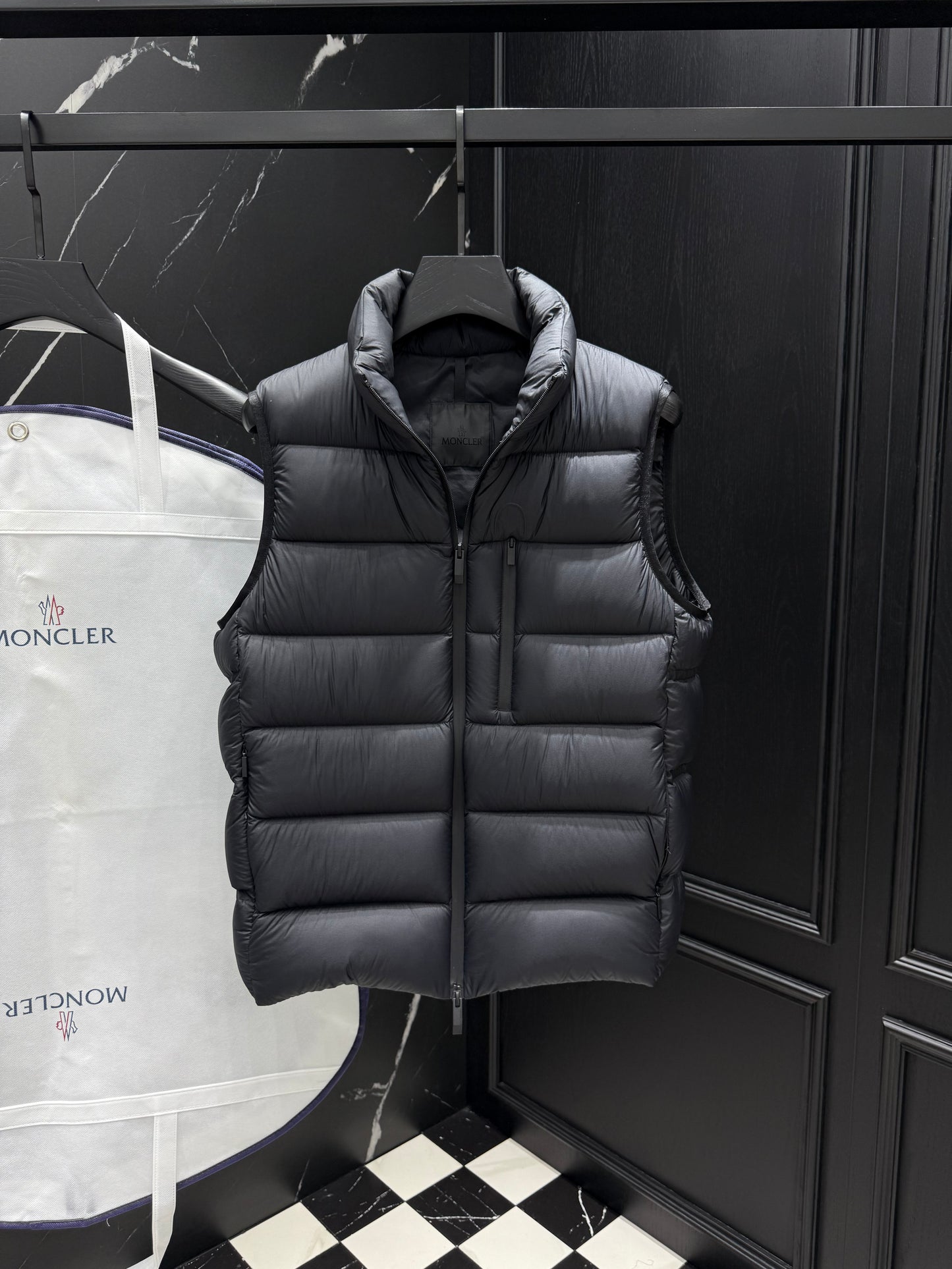 Light Green and Black Vest