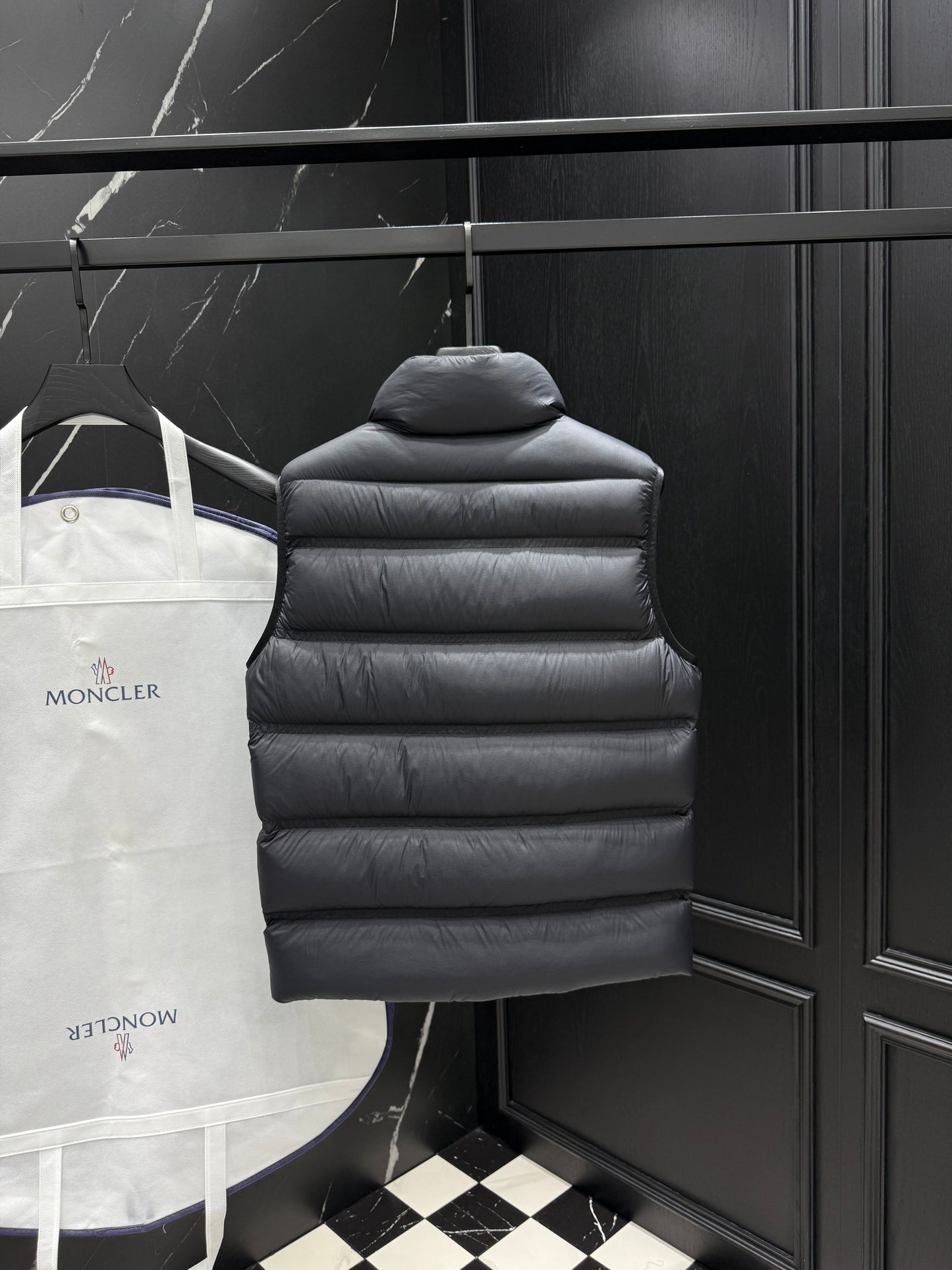 Light Green and Black Vest