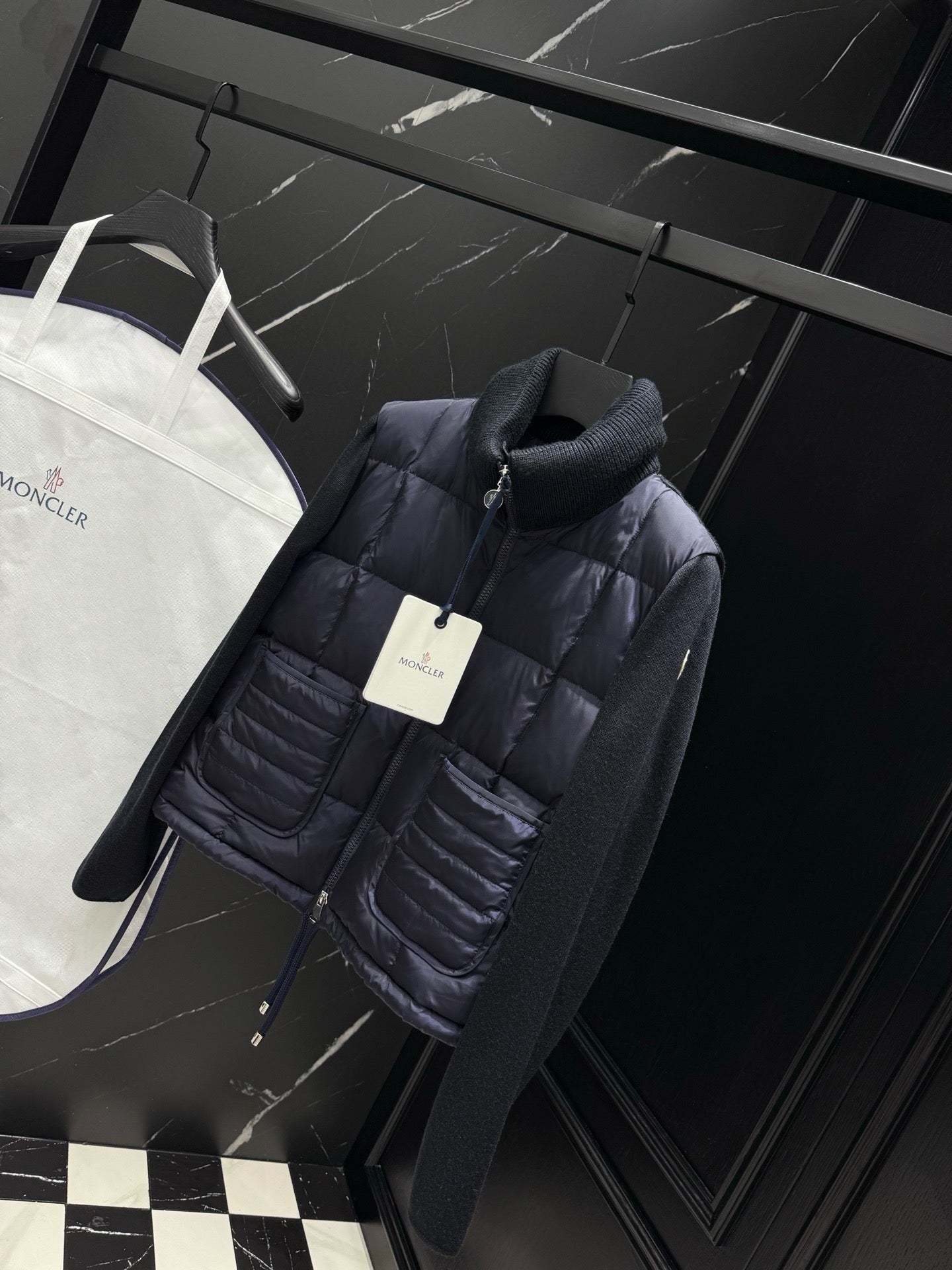 Dark Blue and White Jacket