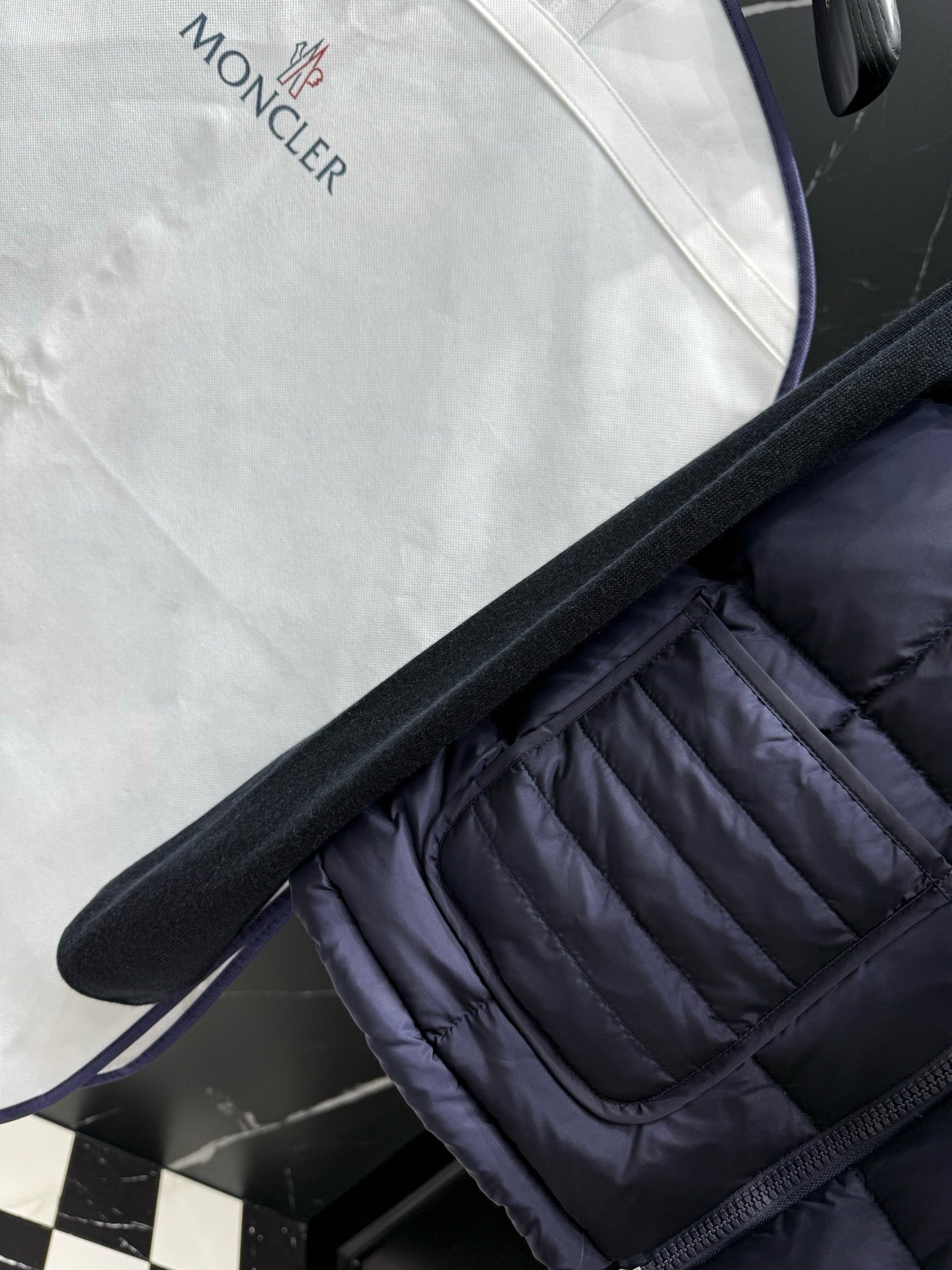 Dark Blue and White Jacket