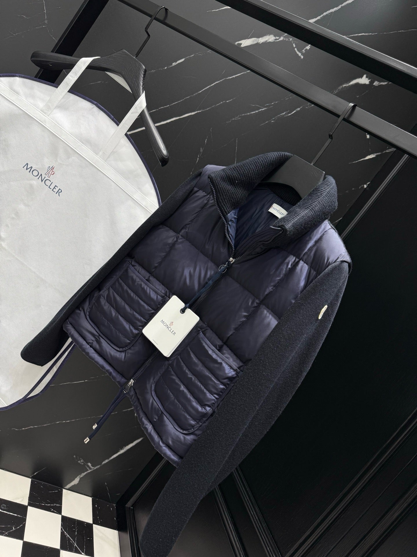 Dark Blue and White Jacket