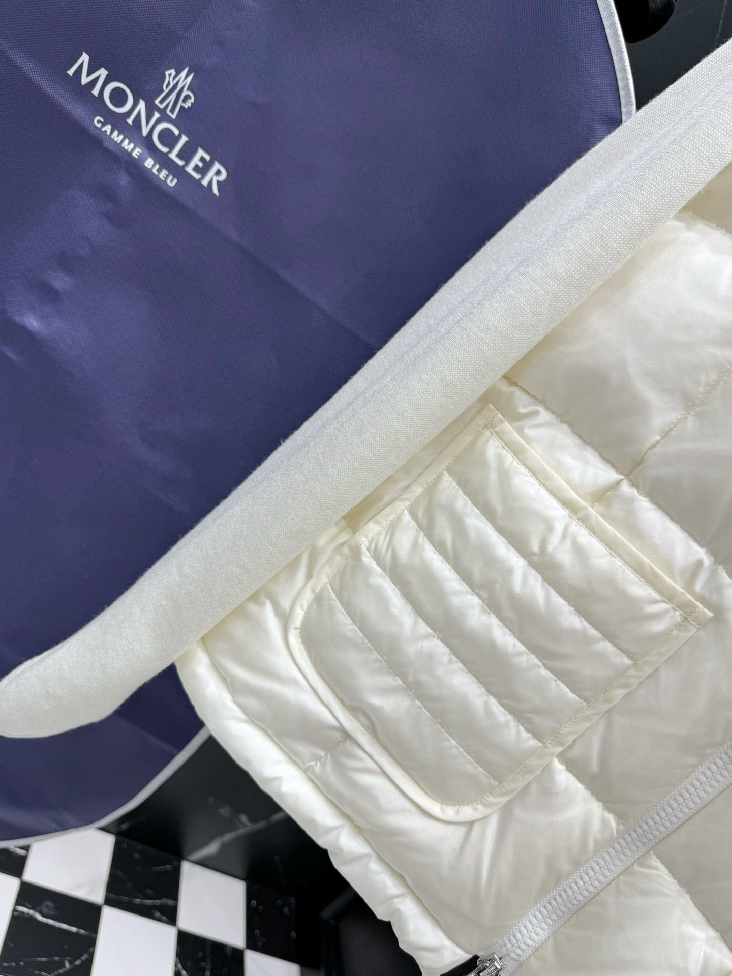 Dark Blue and White Jacket