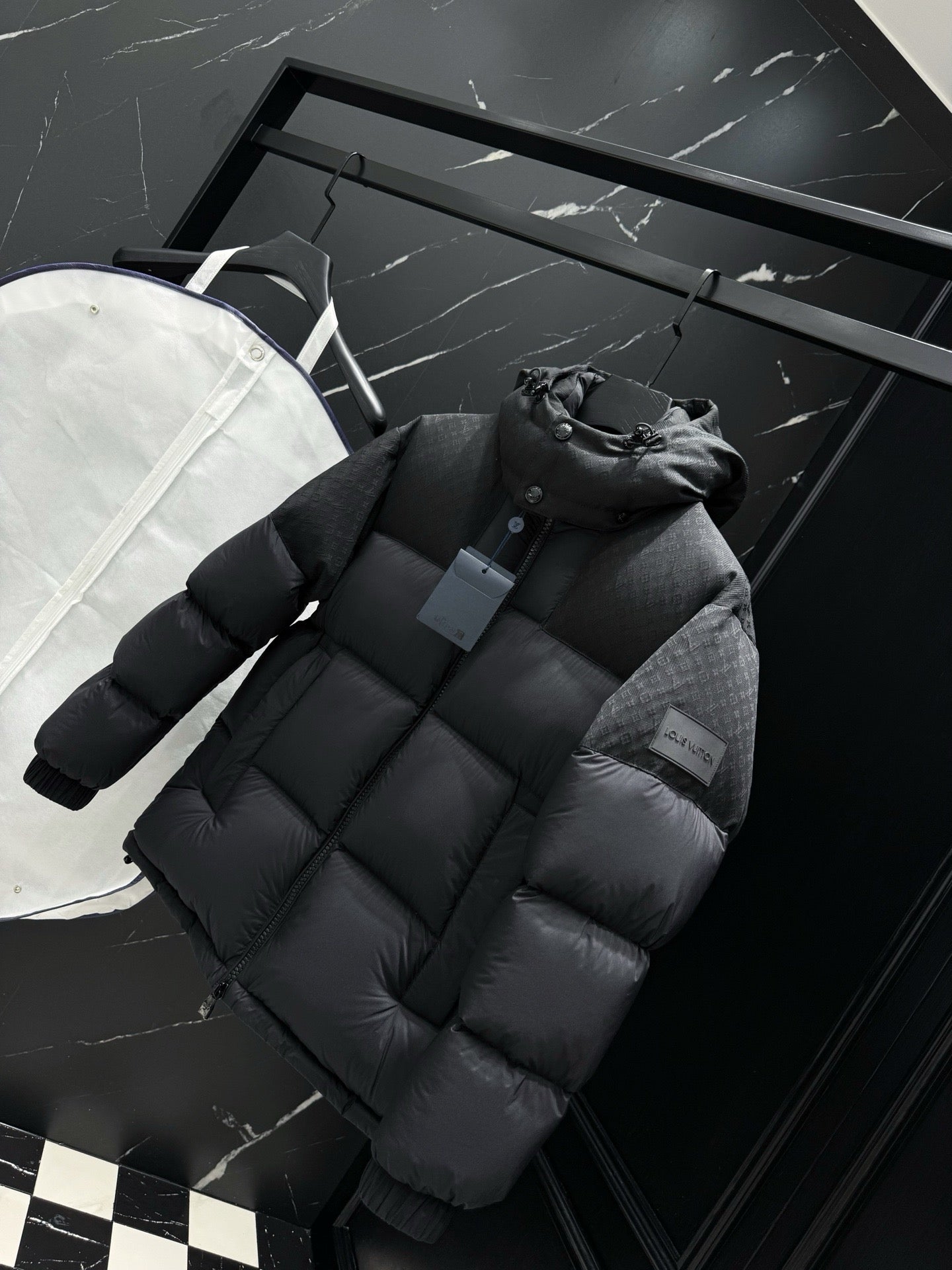 Black and Dark Blue Jacket