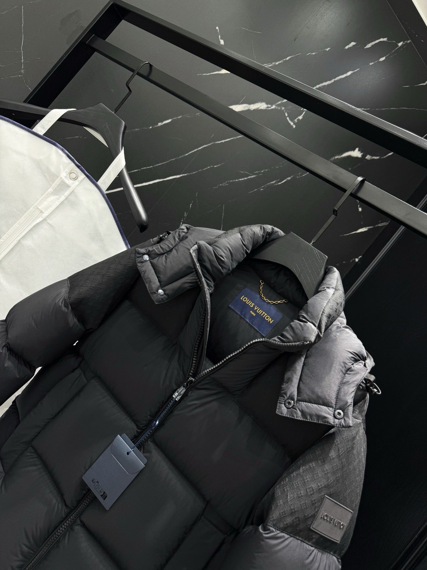 Black and Dark Blue Jacket