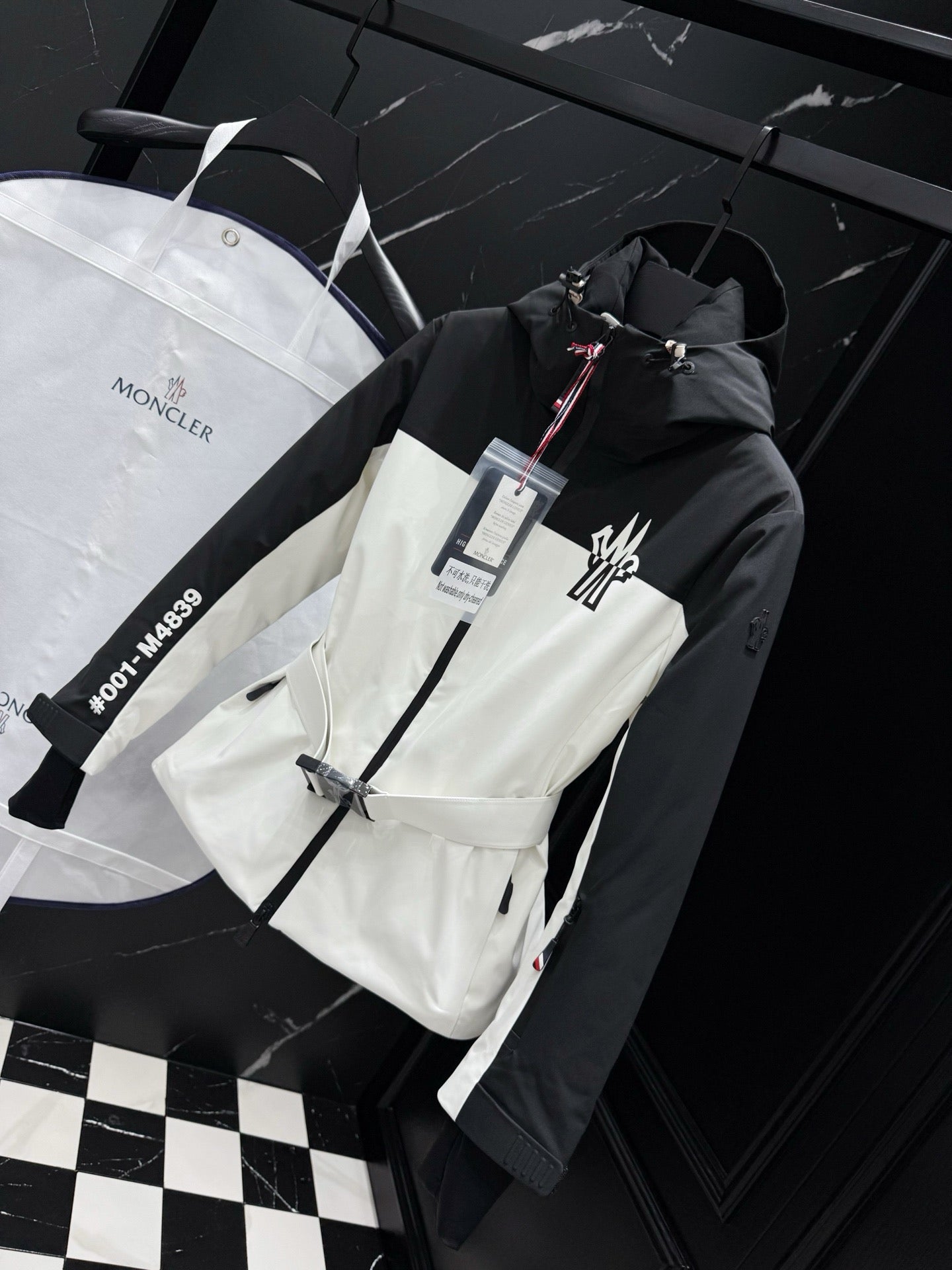 Black White and Pink White Jacket