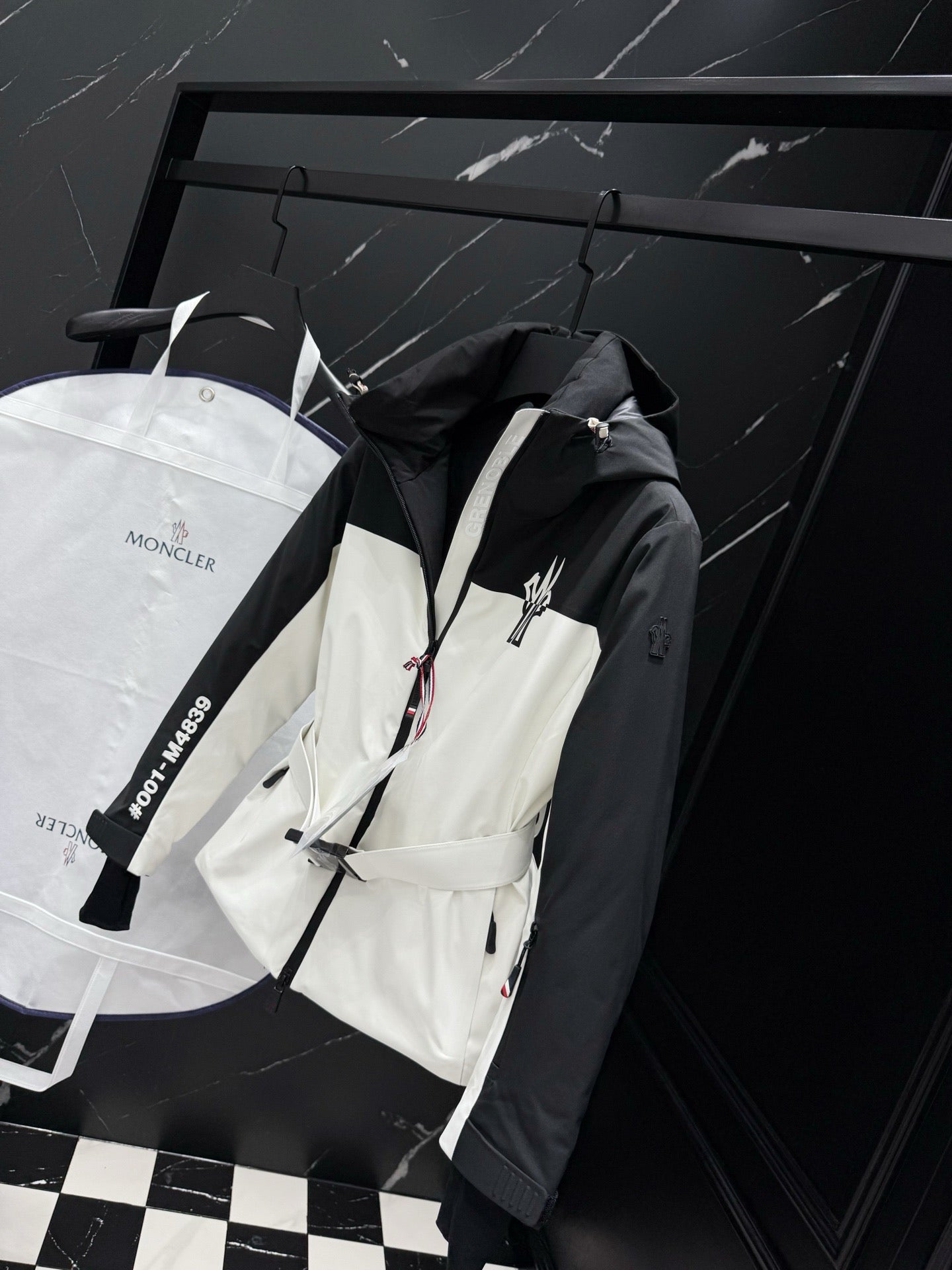 Black White and Pink White Jacket