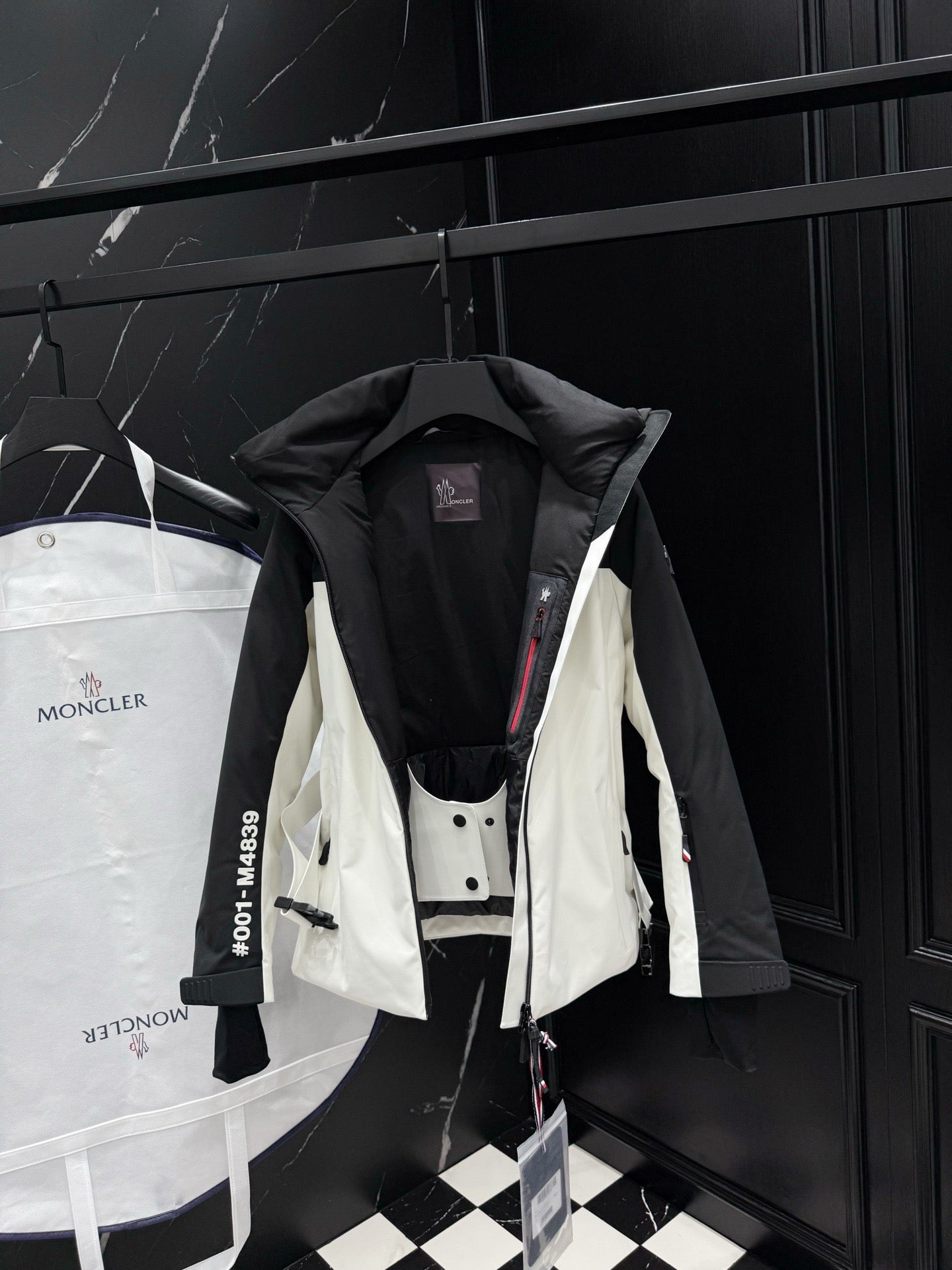 Black White and Pink White Jacket