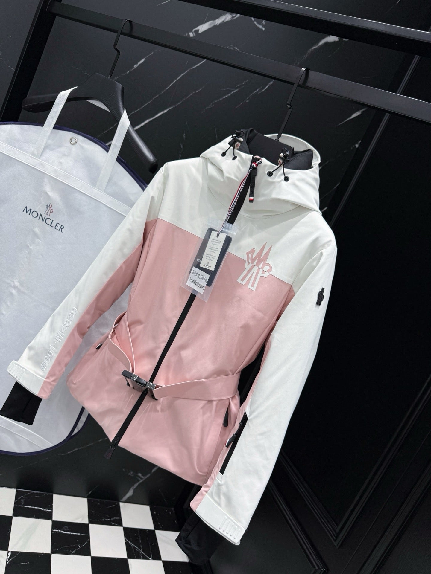 Black White and Pink White Jacket